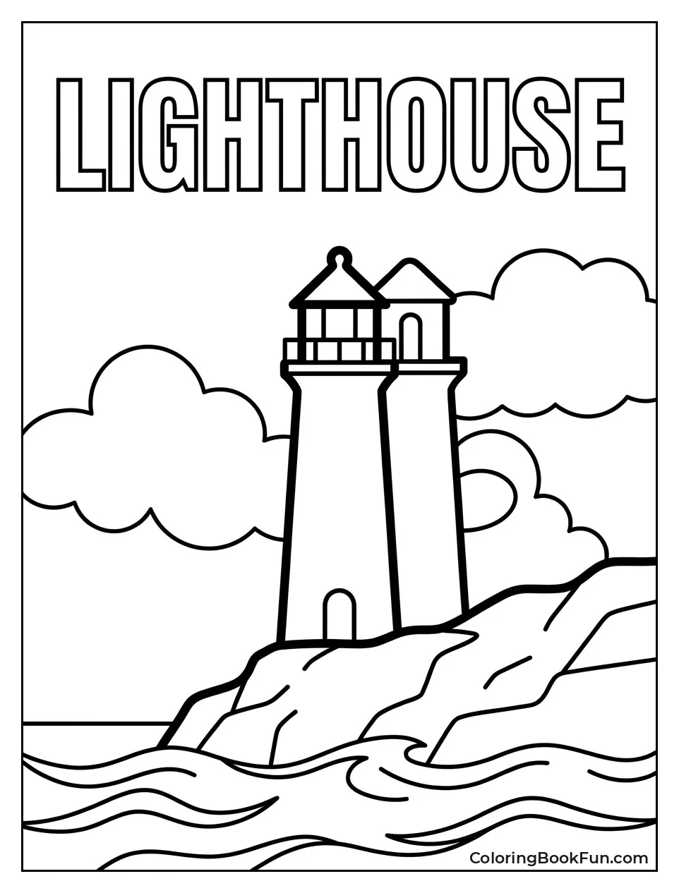 Lighthouse on Cloudy Day