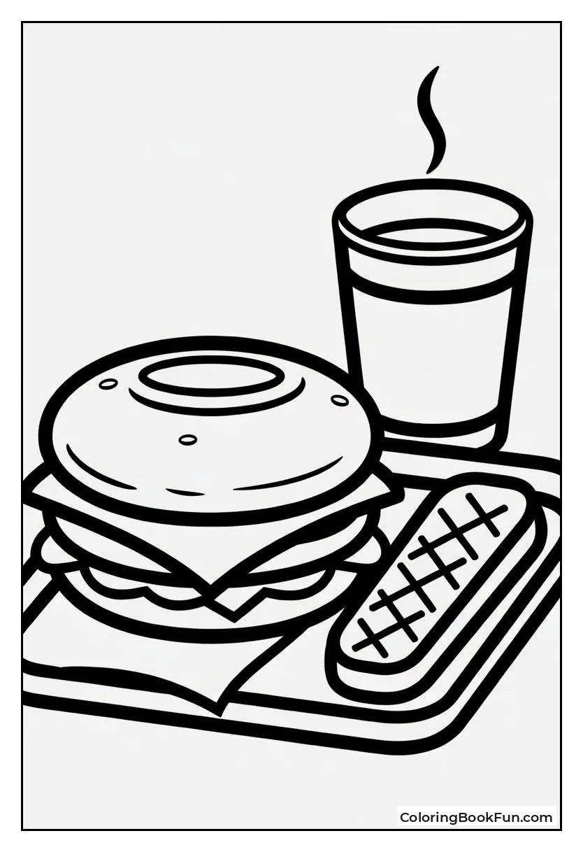 Breakfast Tray Holds Egg McMuffin