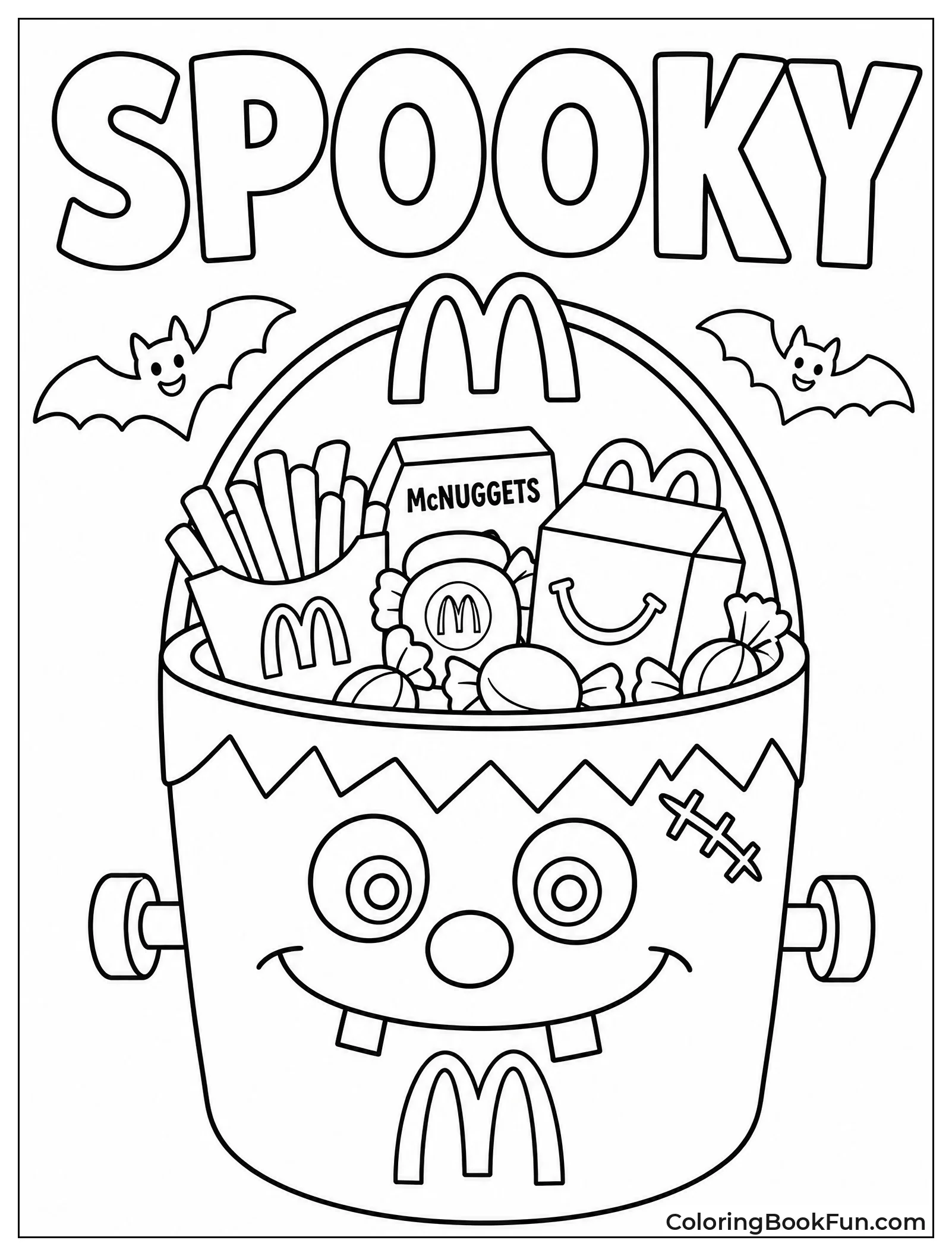 Halloween Bucket Holds Treats