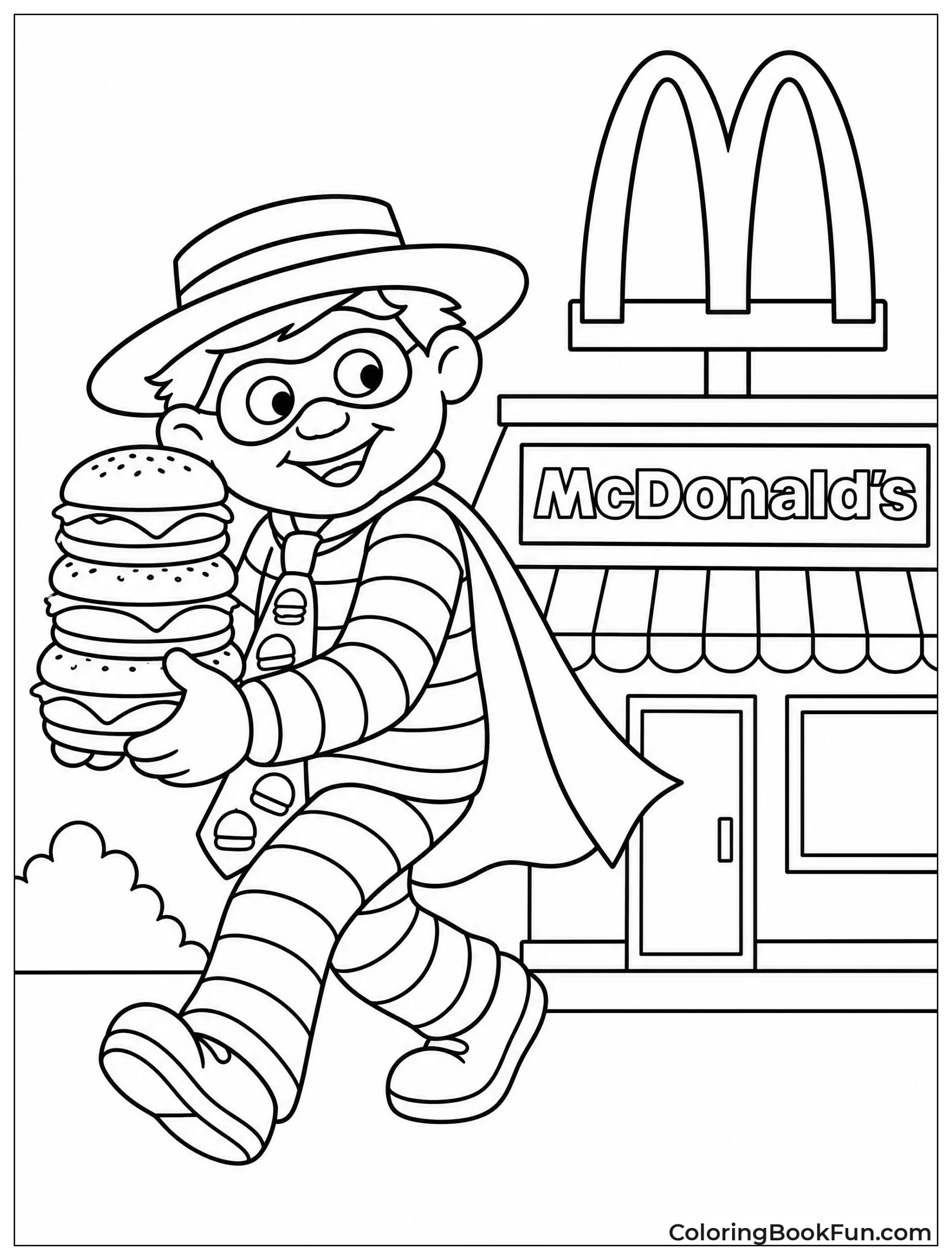 Hamburglar Sneaks with Cheeseburgers