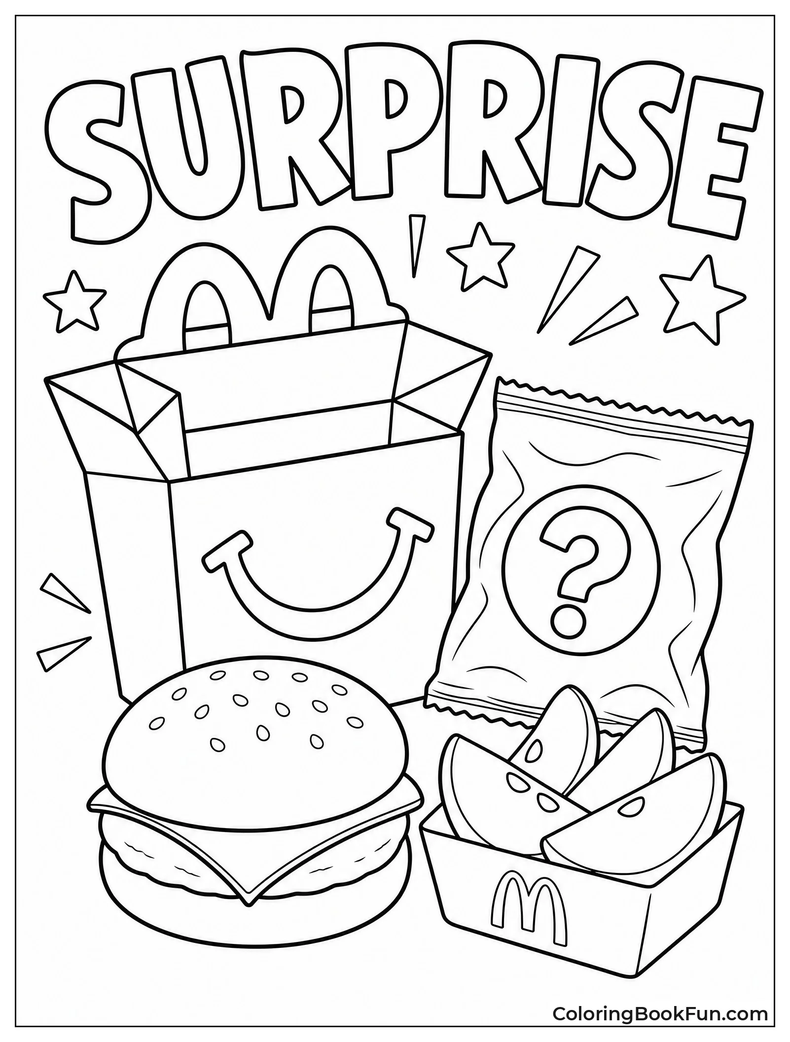 Open Happy Meal Shows Toy