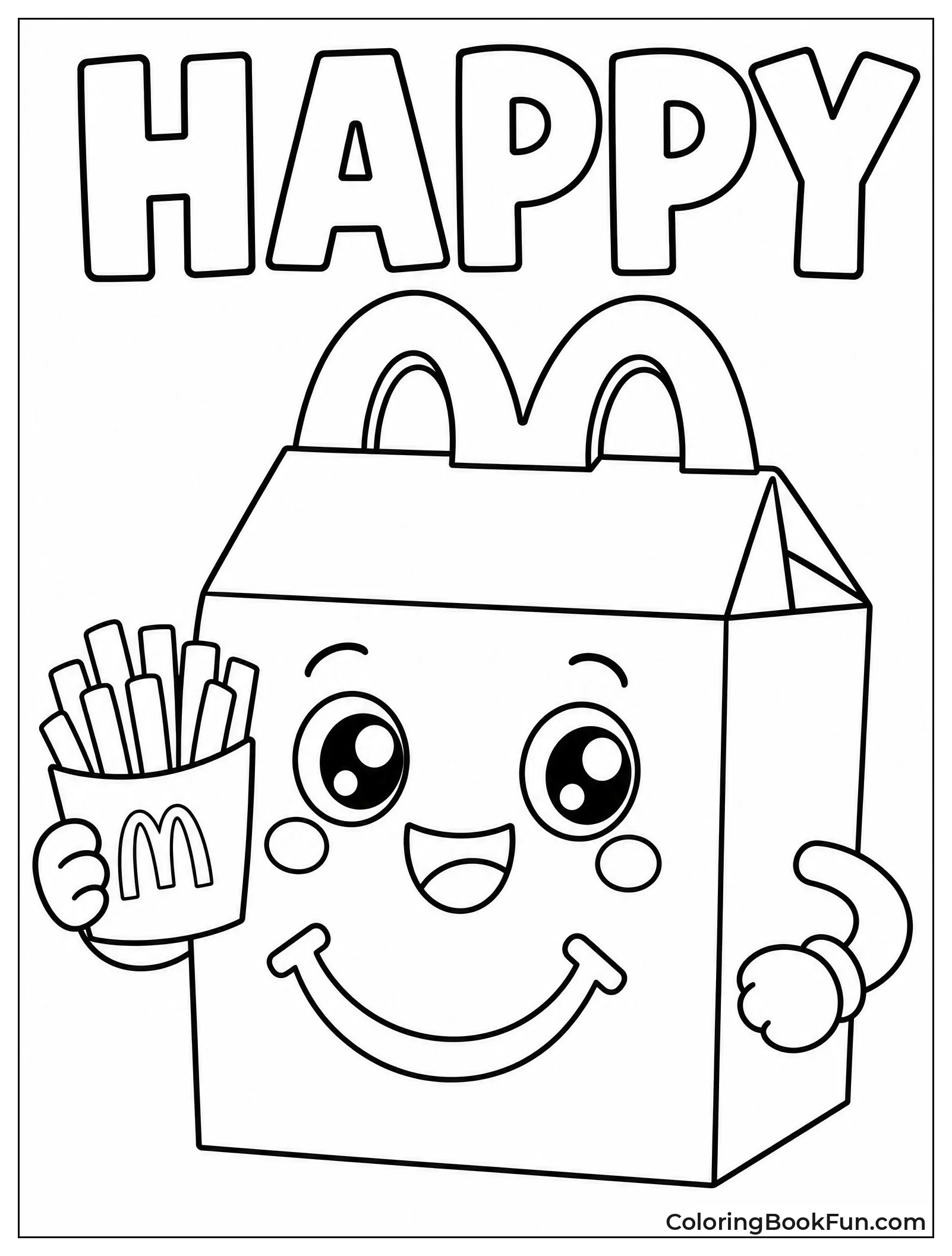 Cute Happy Meal Box Grins