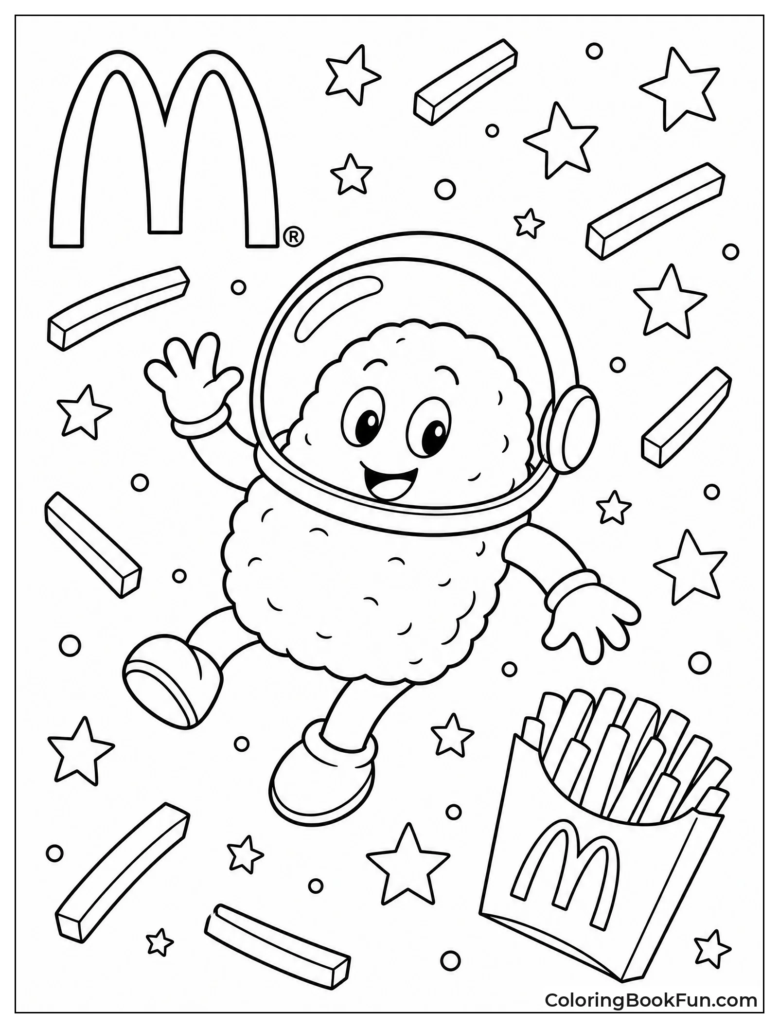 Nugget Flies in Space