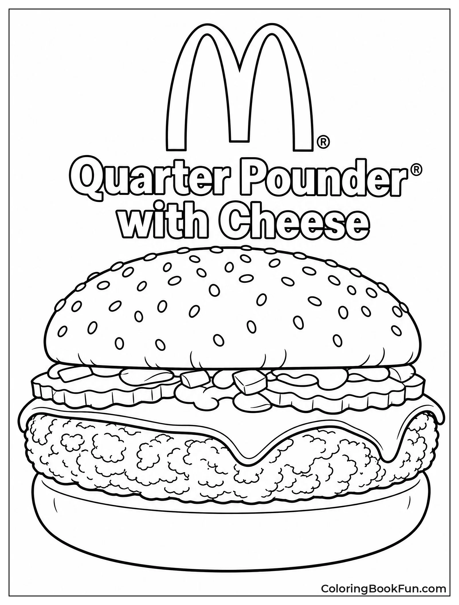 Quarter Pounder Shows Melted Cheese