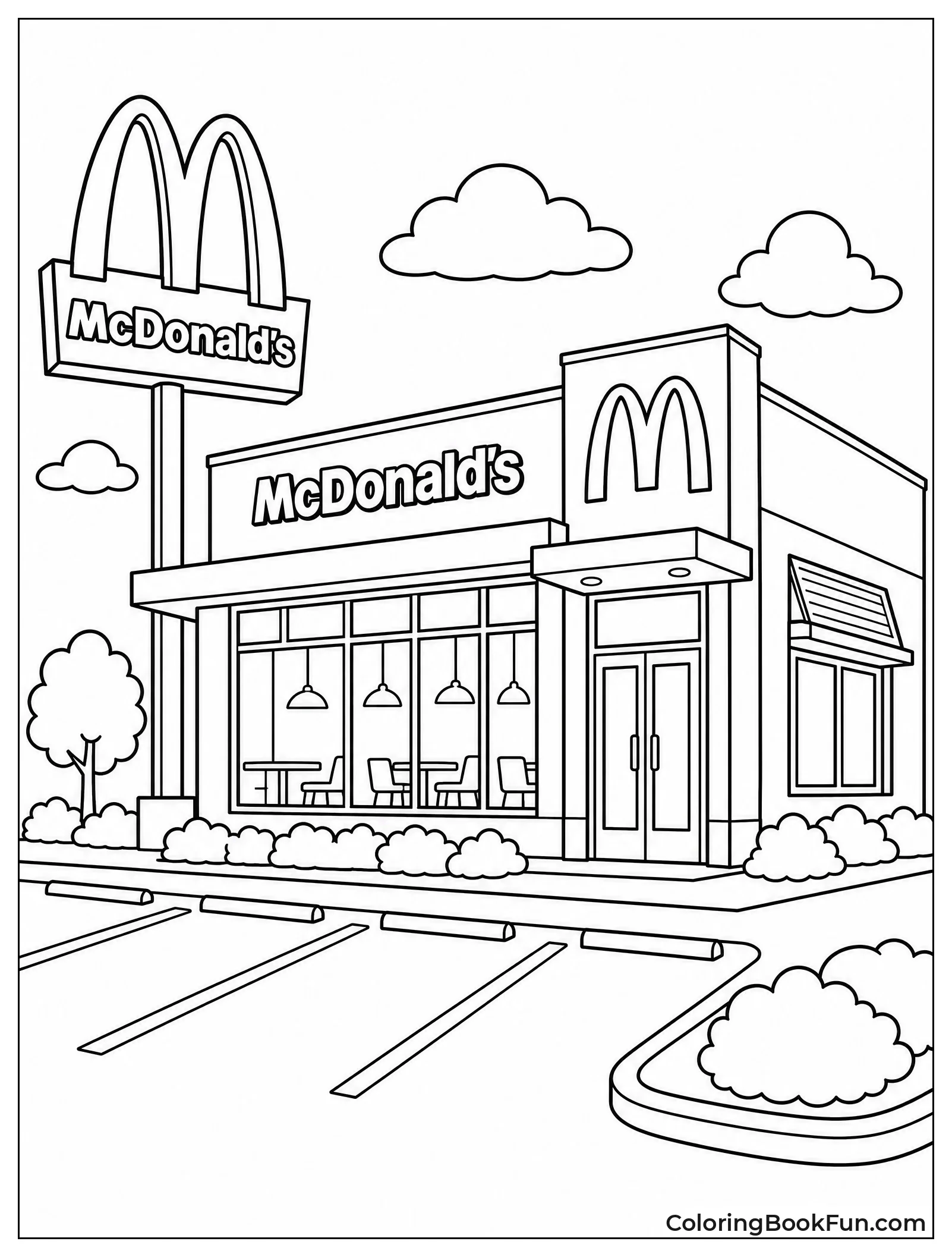 Building Shows Golden Arches Sign