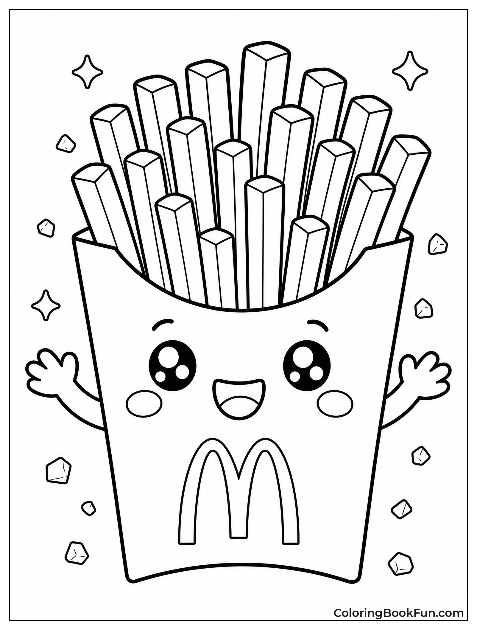 Smiling Fries Wave in Box