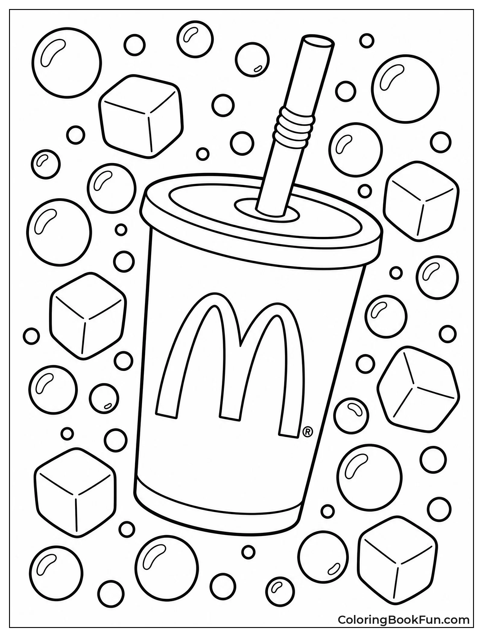 Bubbles Surround Soda Cup