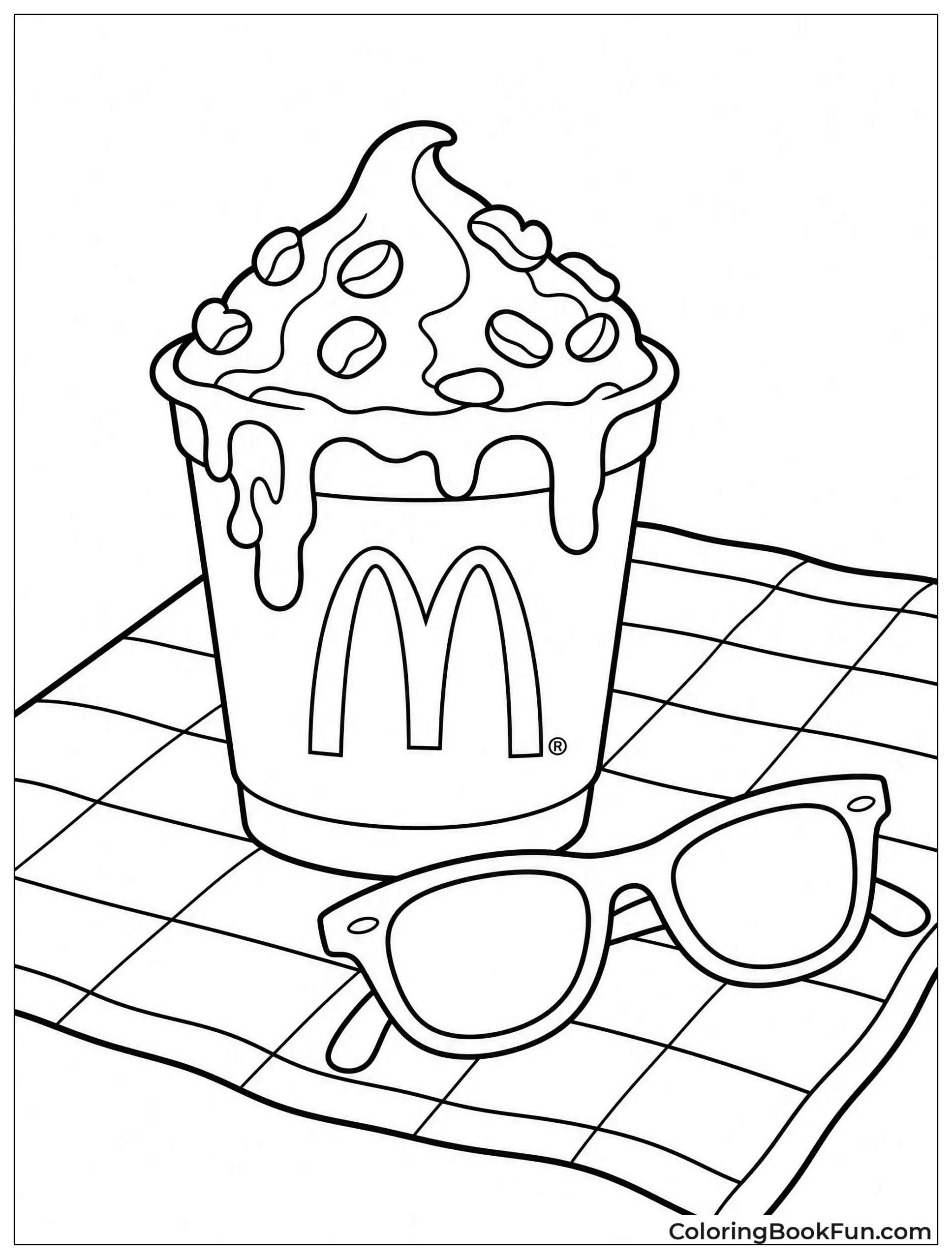 Sundae Melts on Beach Towel