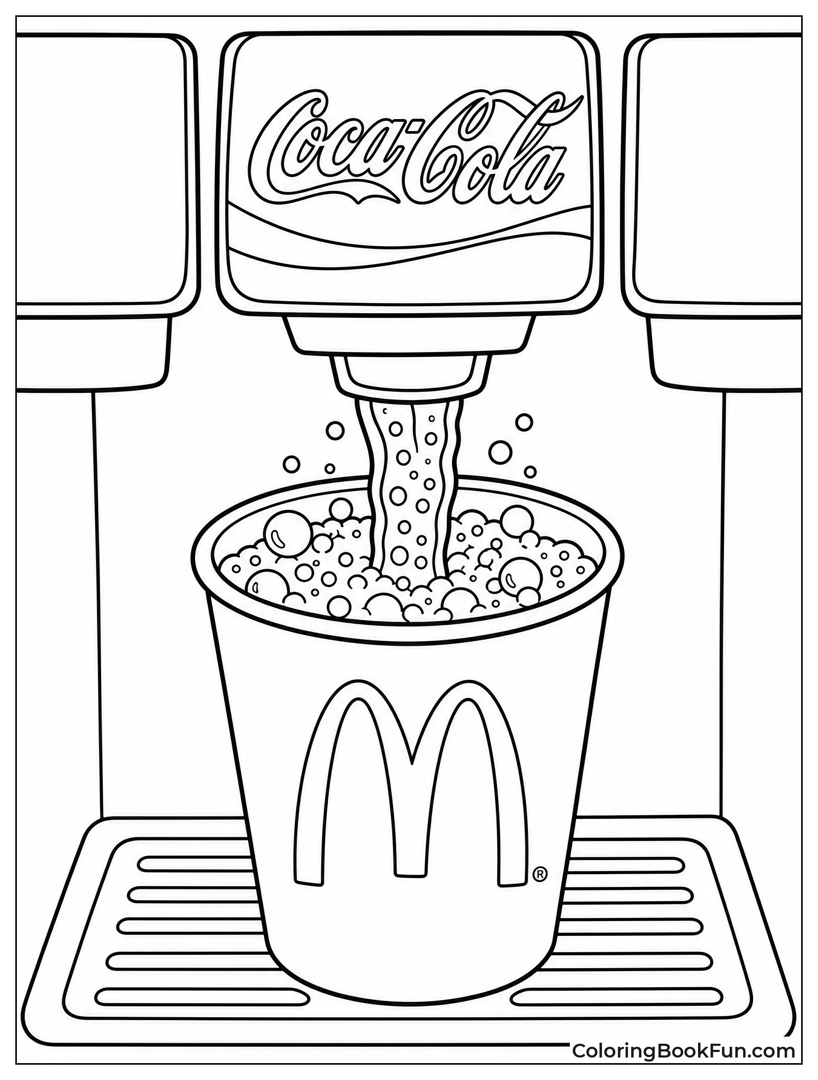 Cup Fills with Fizzy Soda