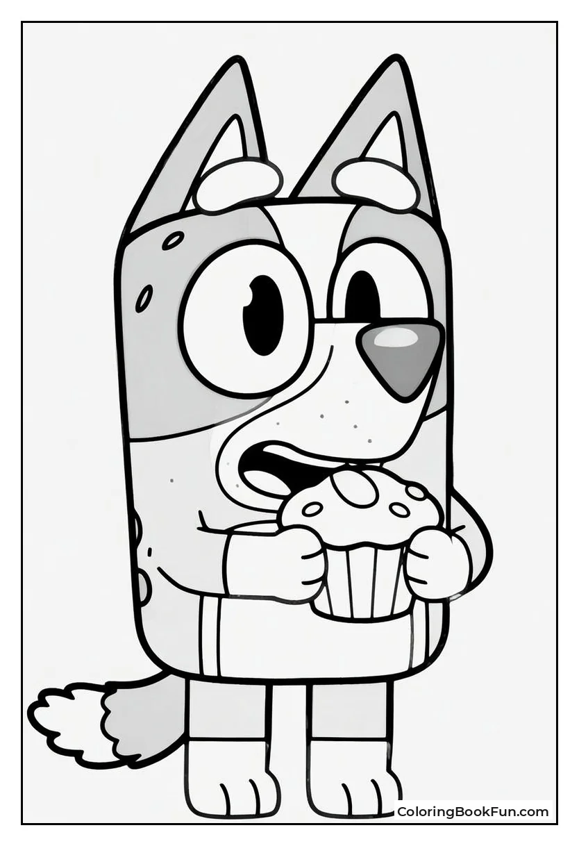 Moose Holding a Tasty Muffin