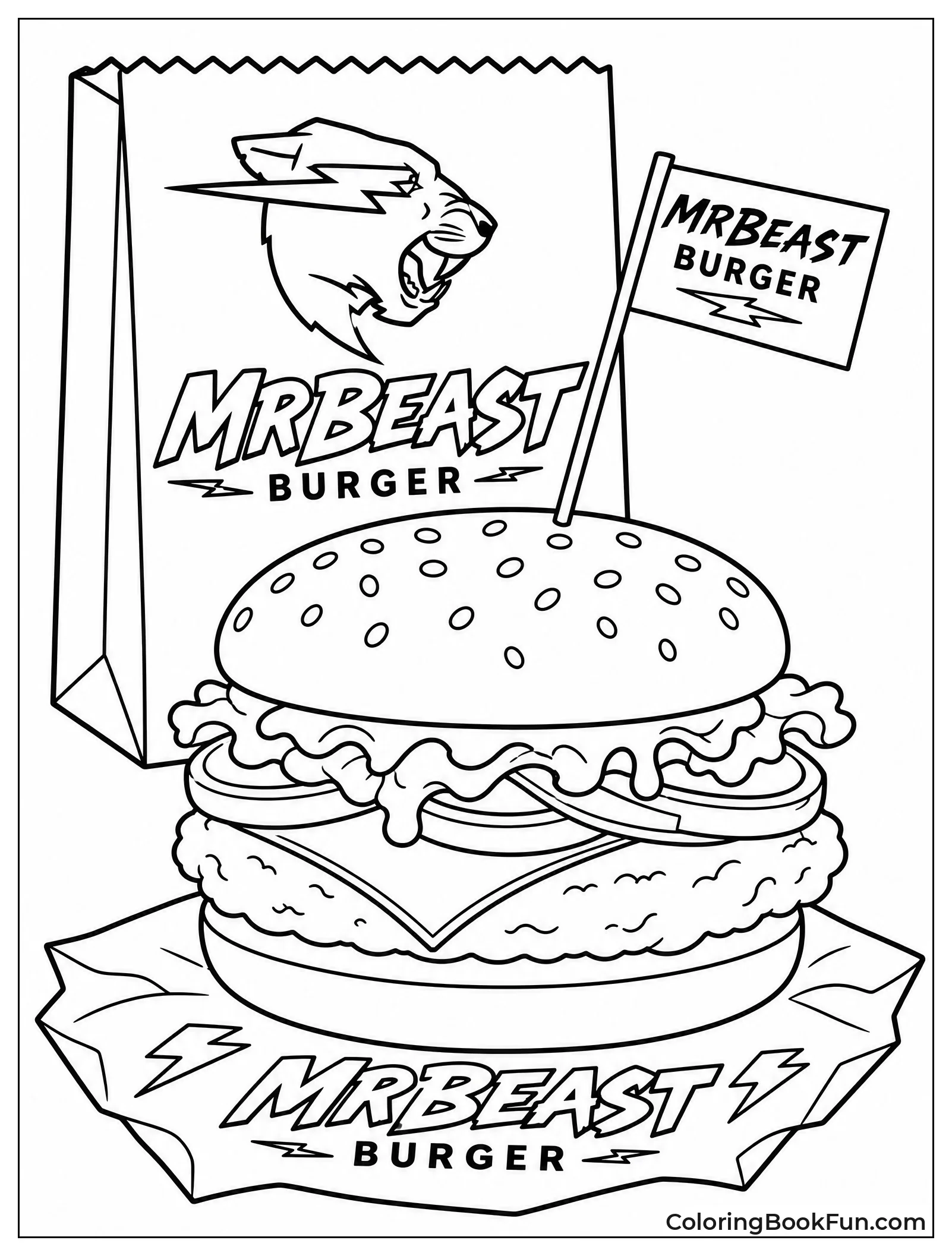 MrBeast Burger in its Wrapper