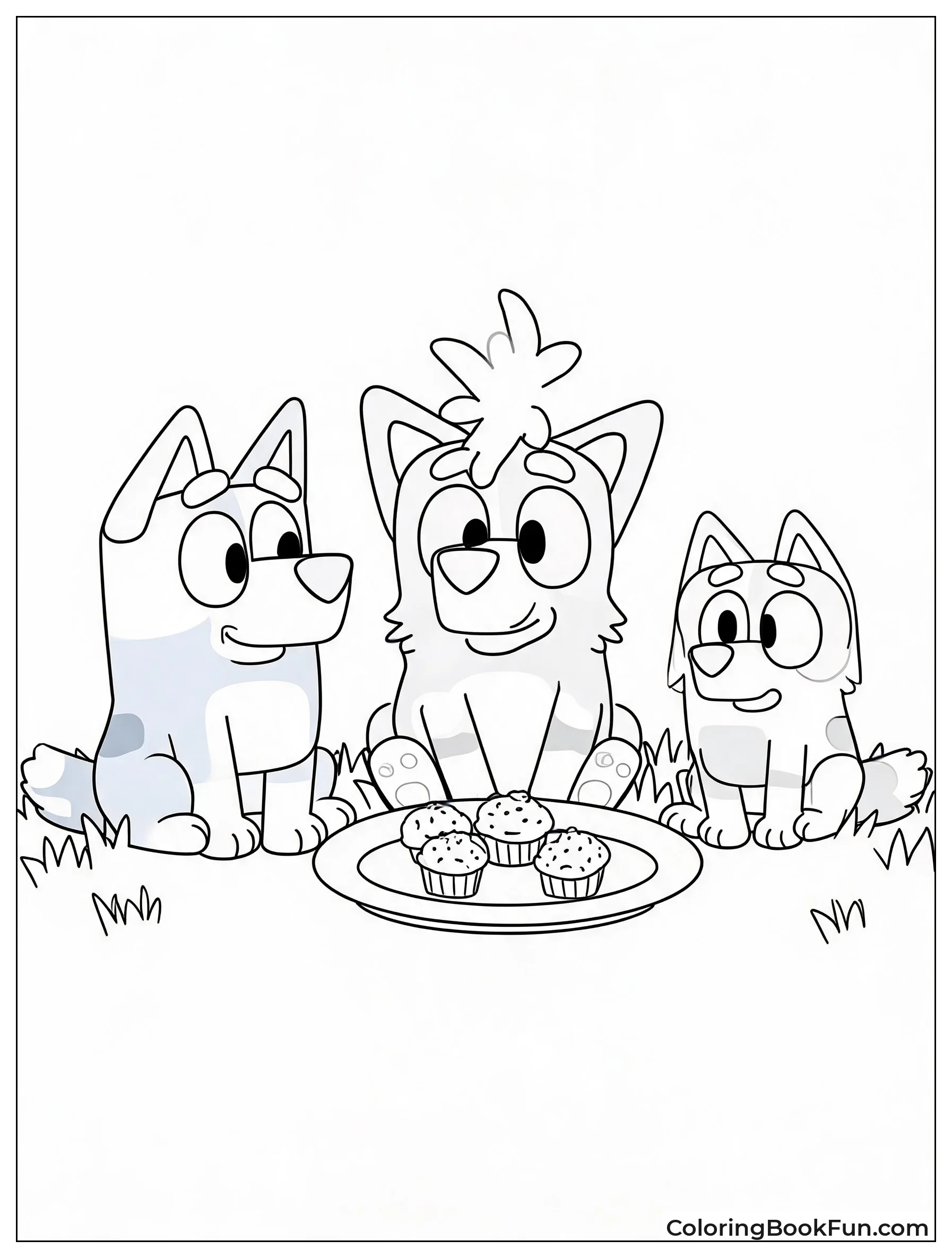 Bluey Bingo and Muffin Sharing Snacks