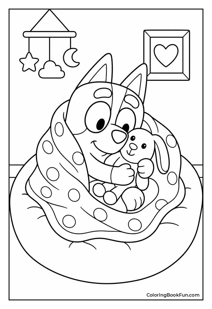 Muffin Napping with Blanket