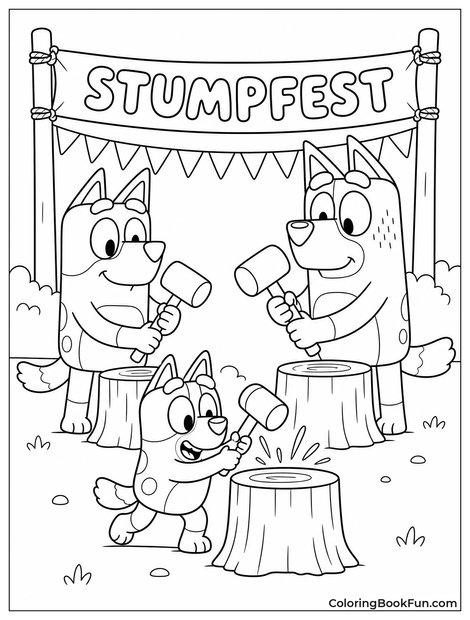 Muffin Smashing Stumps at Stumpfest