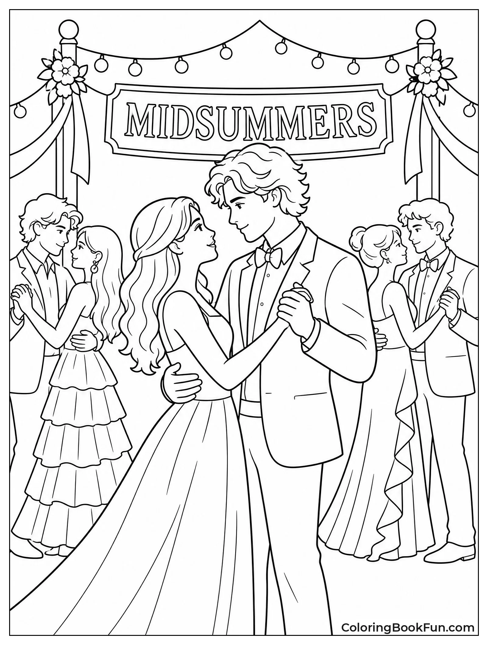Dancers at Midsummers Ball
