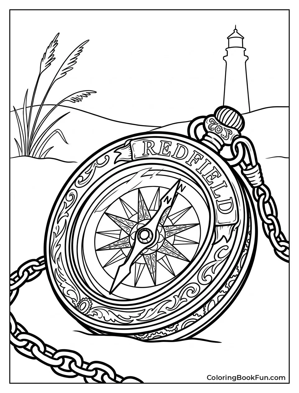 Redfield Compass Close Up