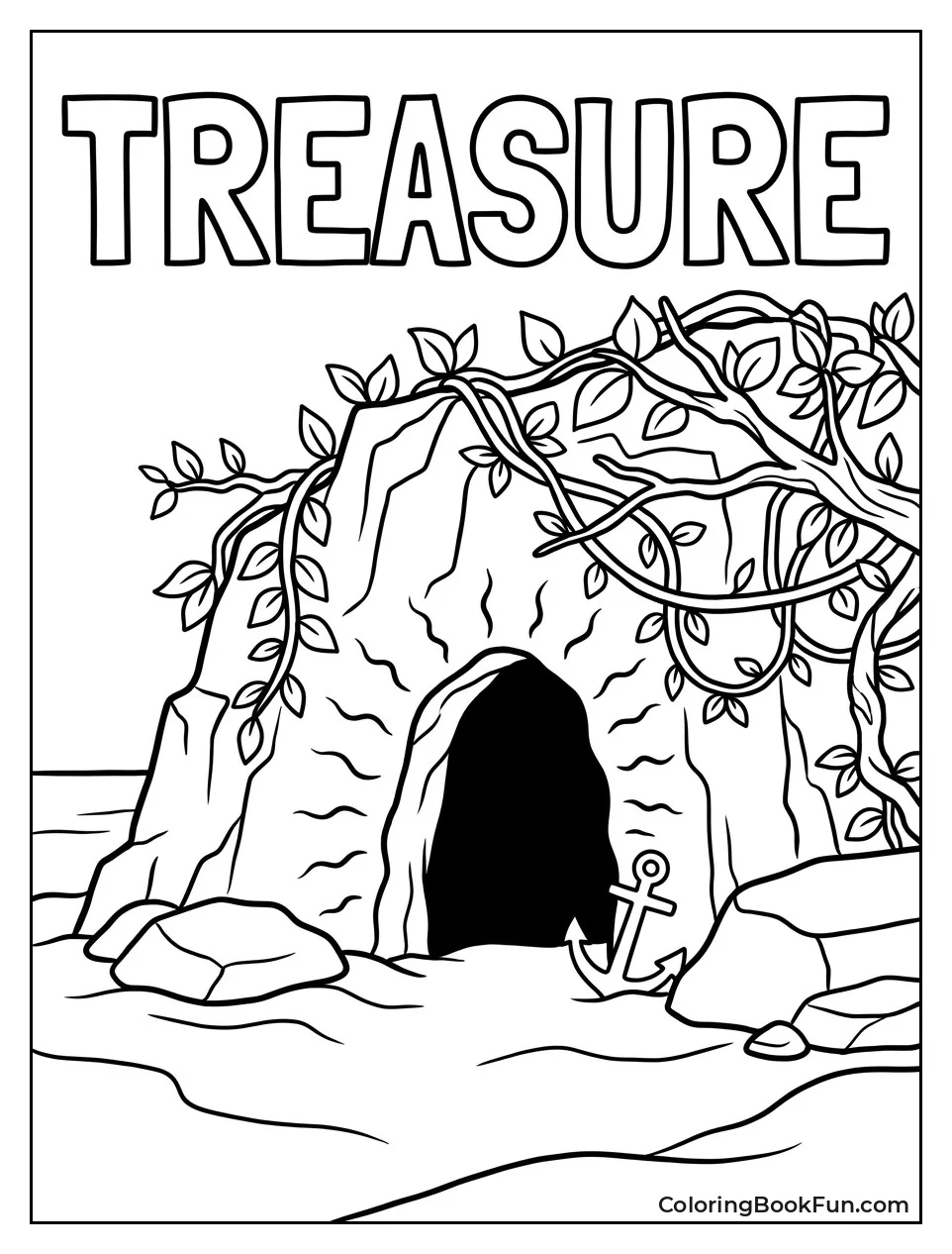 Secret Cave with Treasure Glow