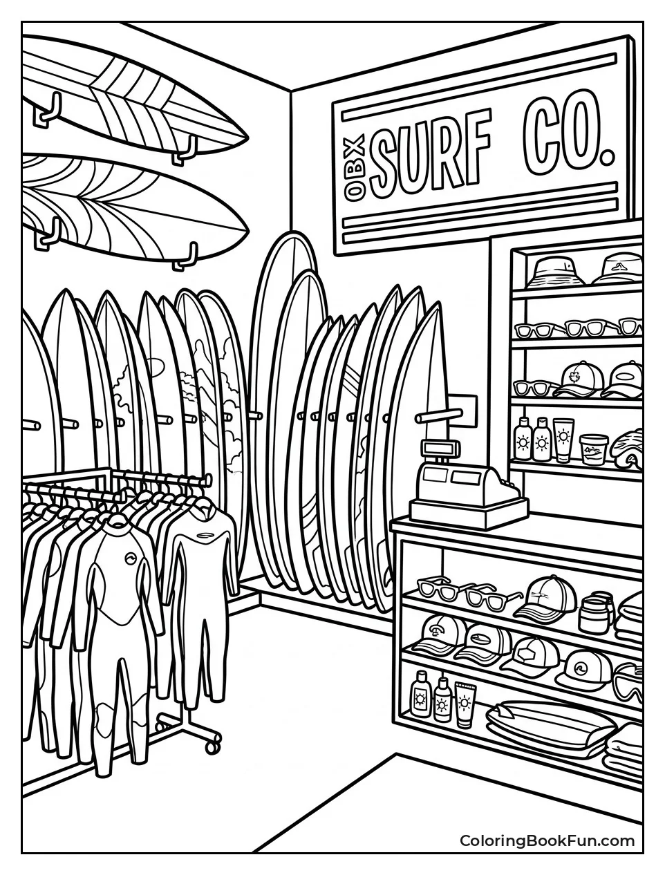 Inside Surf Shop