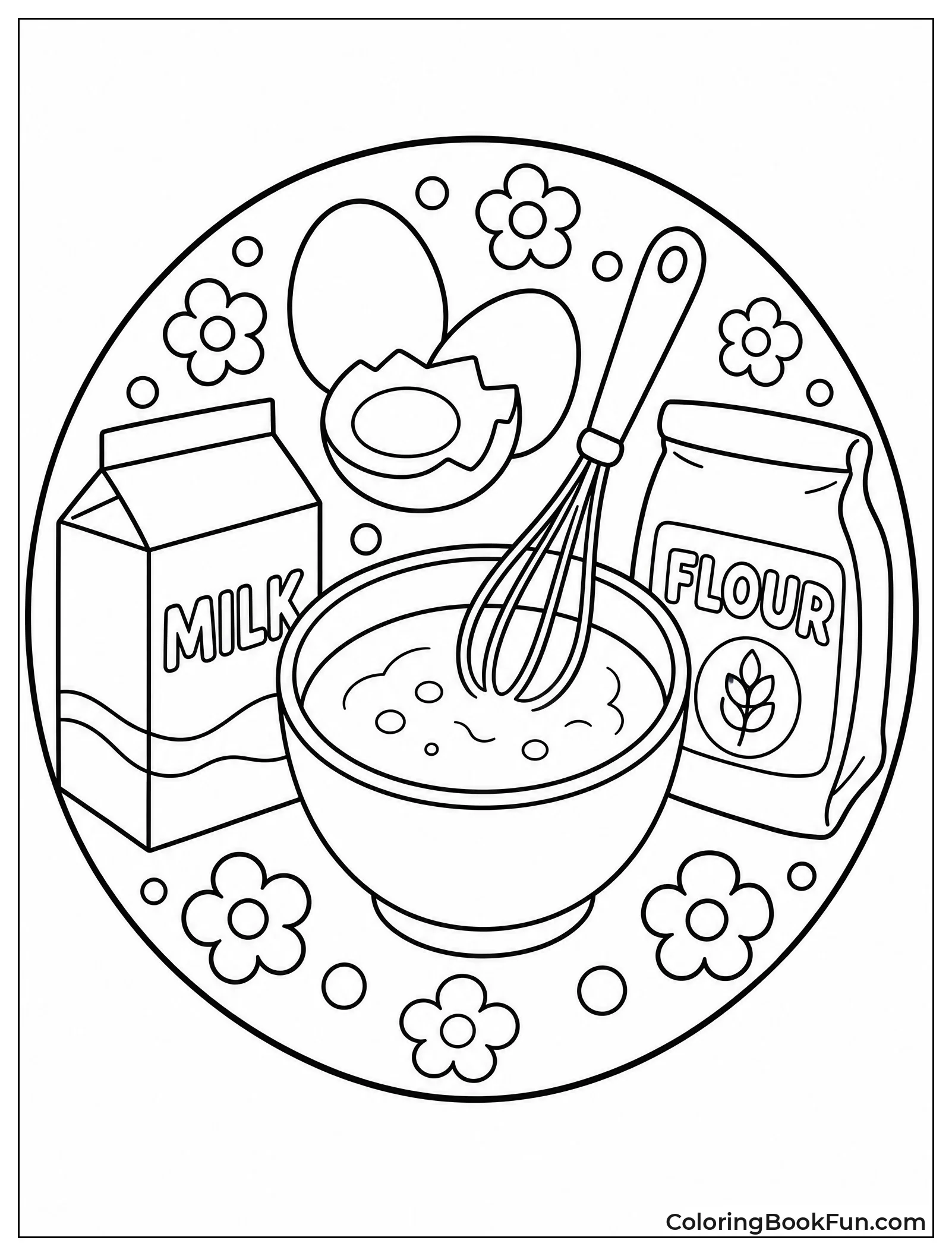 Ingredients Arranged in Circle