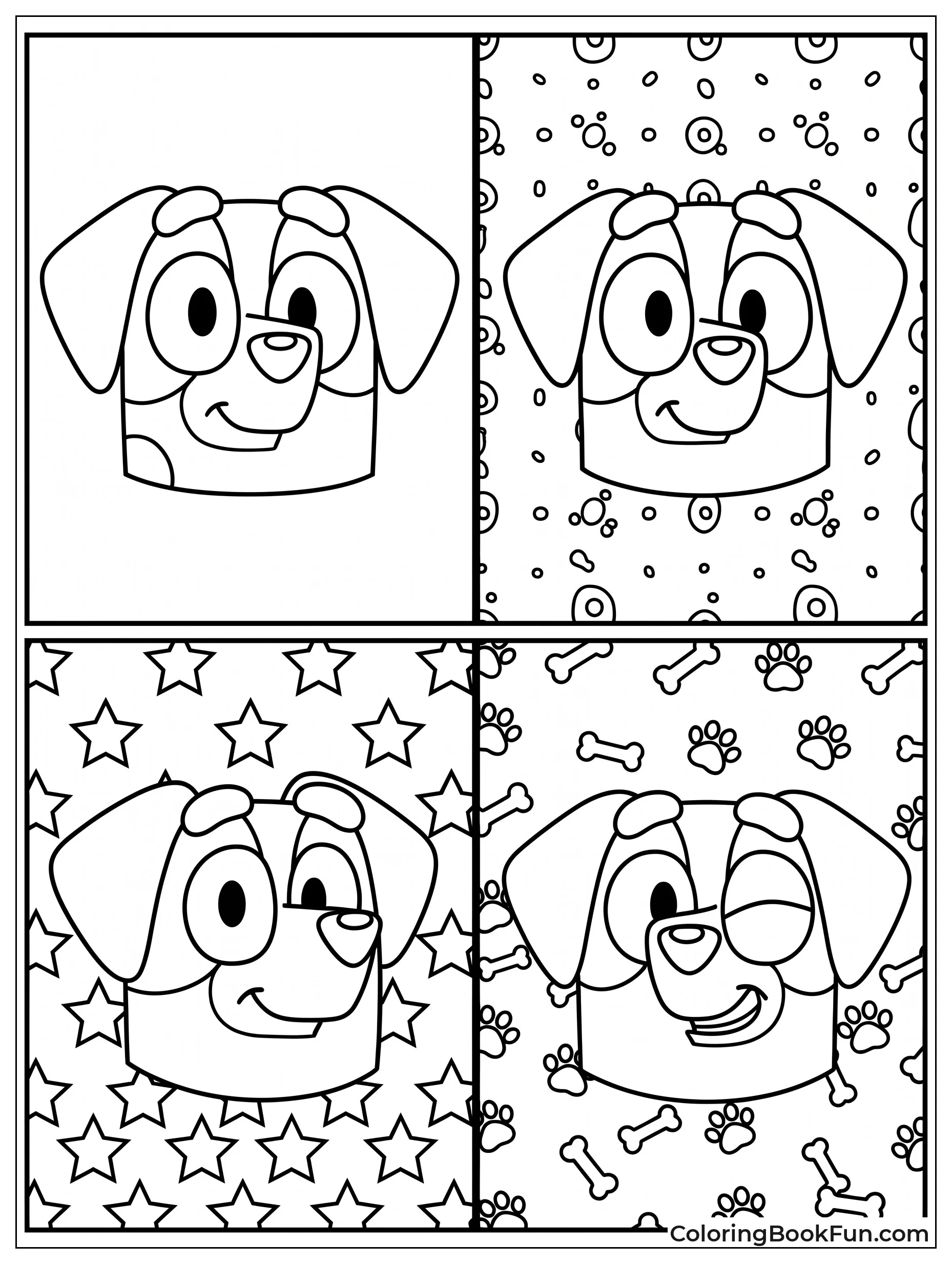 Pop Art Muffin in Four Panels