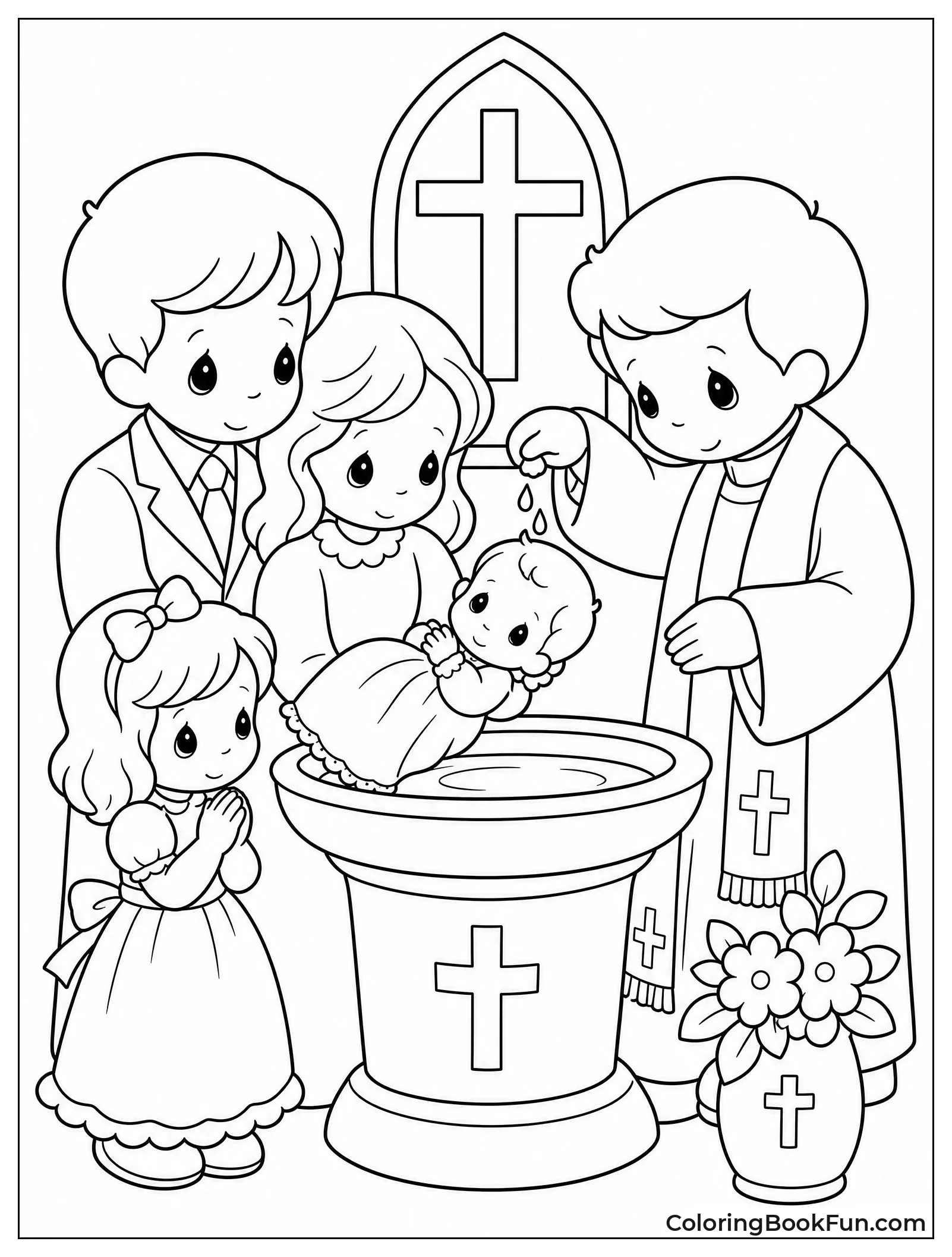 Sweet Child at Special Baptism Day