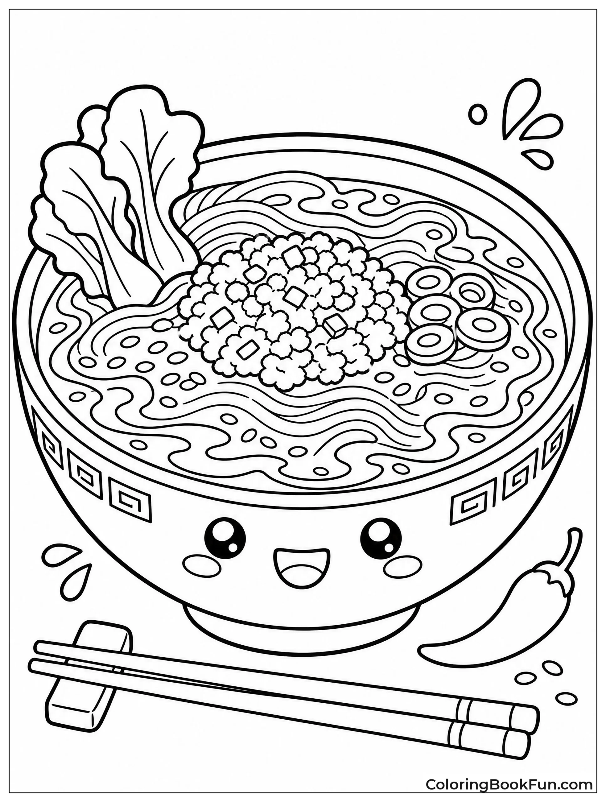 Spicy Tantanmen with Chili Swirls