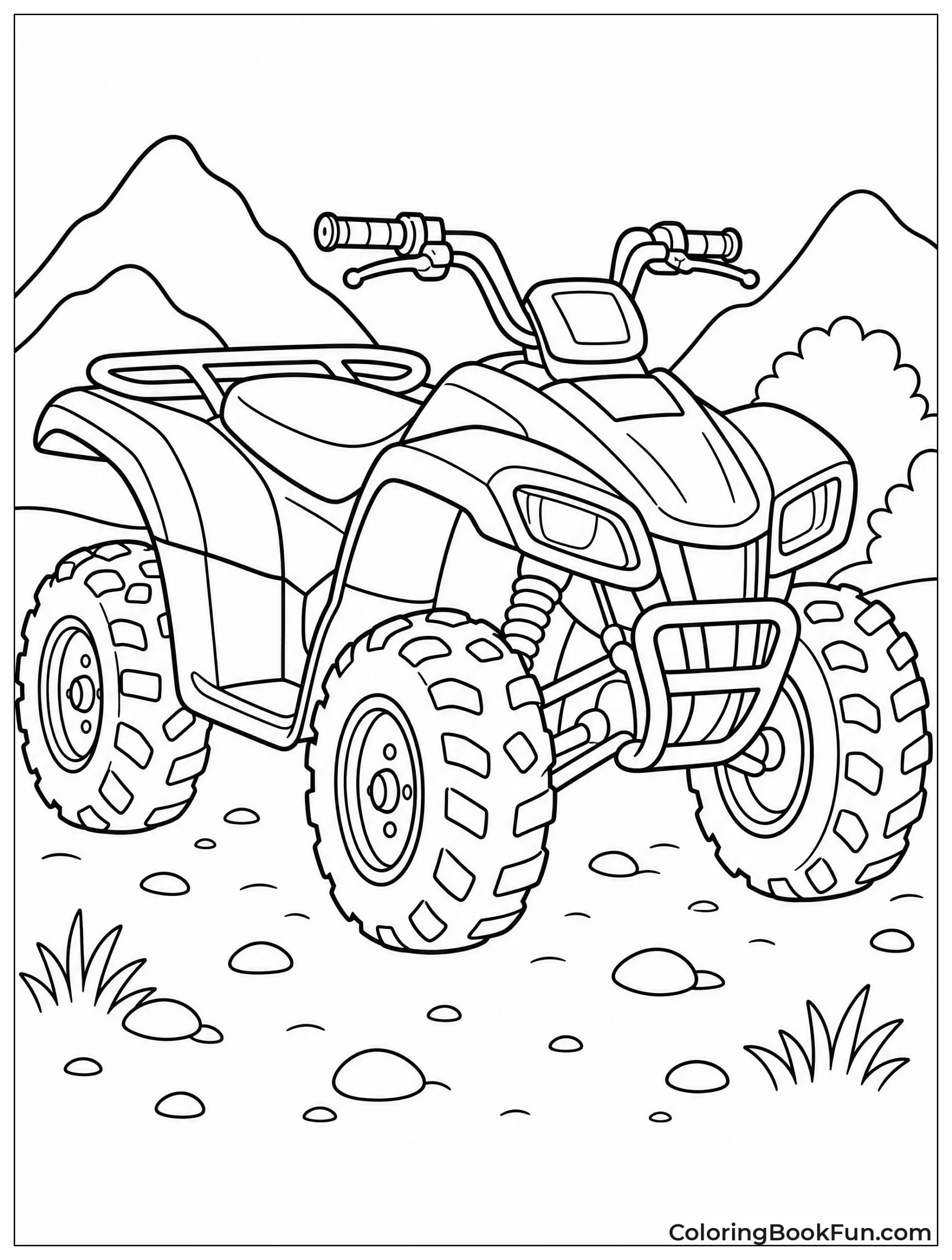 Rider on a Quad Bike
