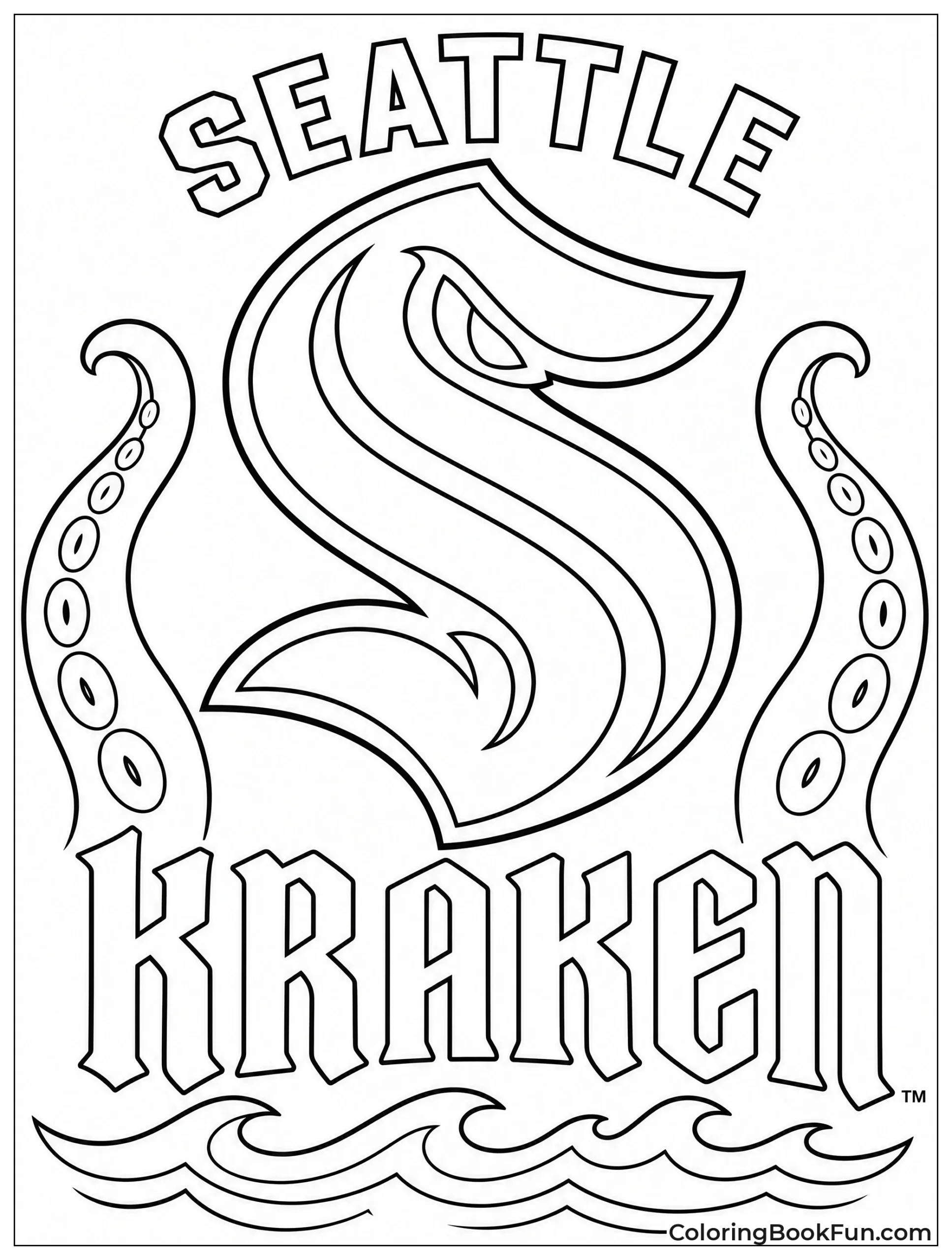 Seattle Kraken Logo for Hockey
