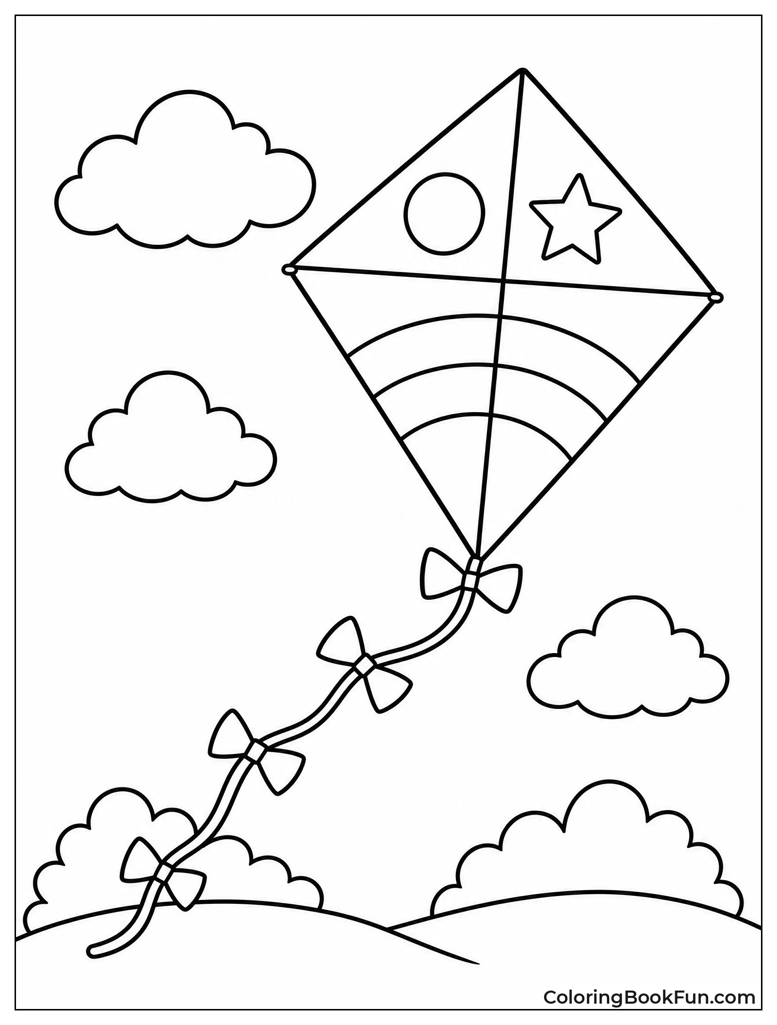 Simple Kite with Patterns