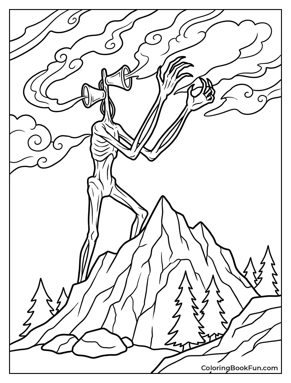 Siren Head on Mountain Peak