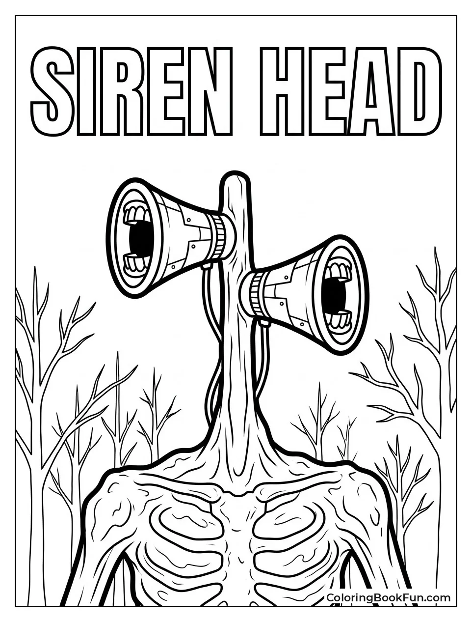 Siren Head Close up Portrait