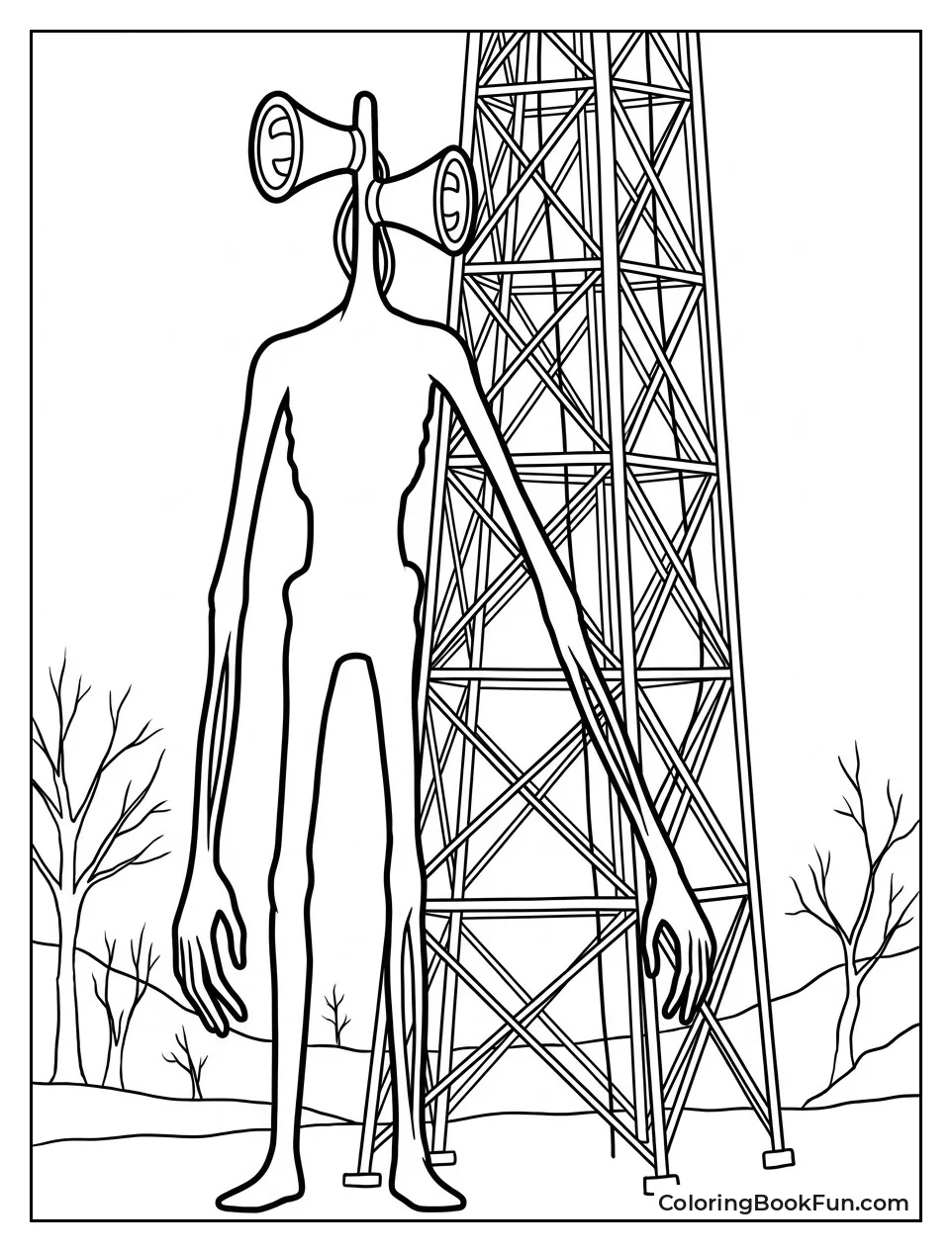Siren Head near Old Radio Tower
