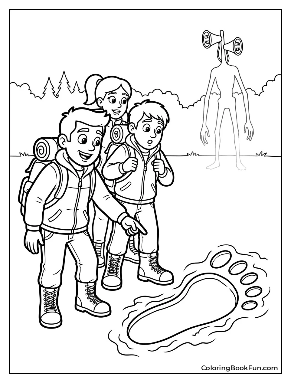 Hikers Finding a Giant Footprint