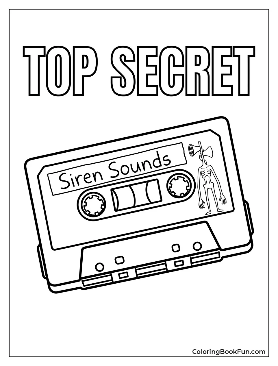 Old Cassette Labeled Siren Sounds