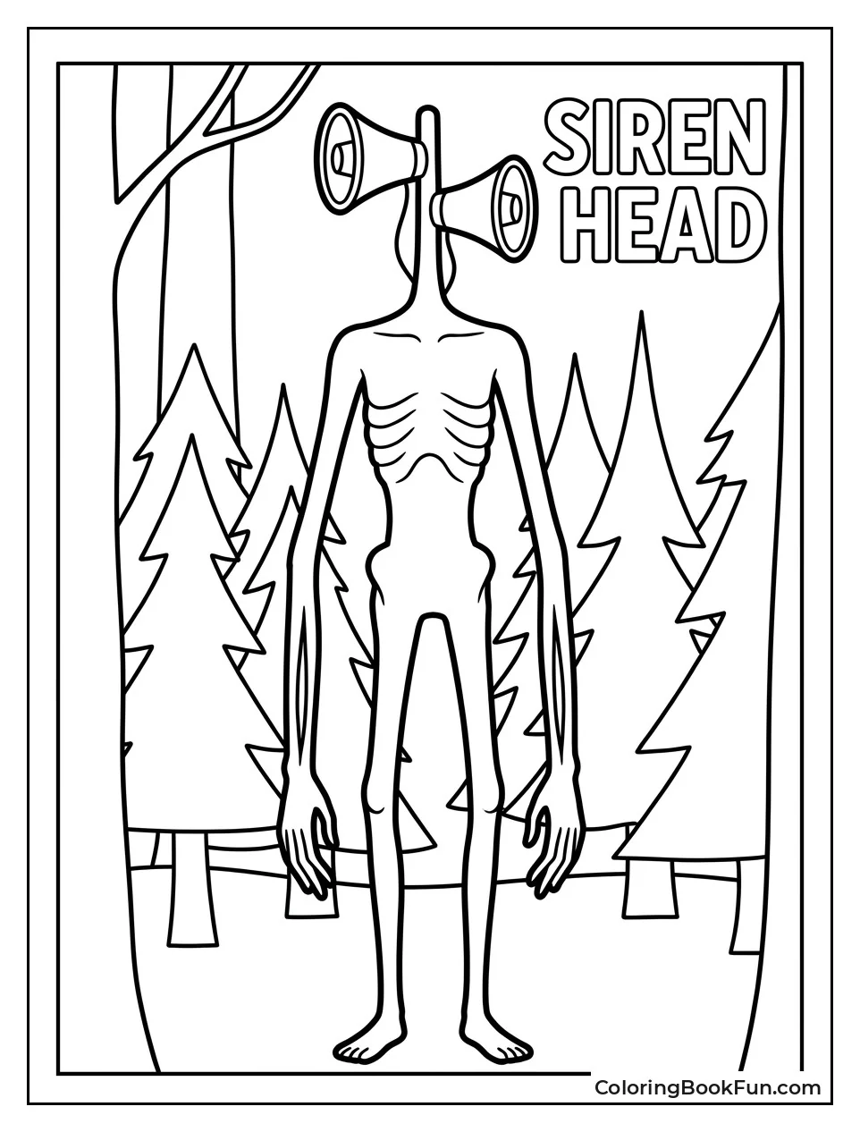 Siren Head Spotted in Forest Photo