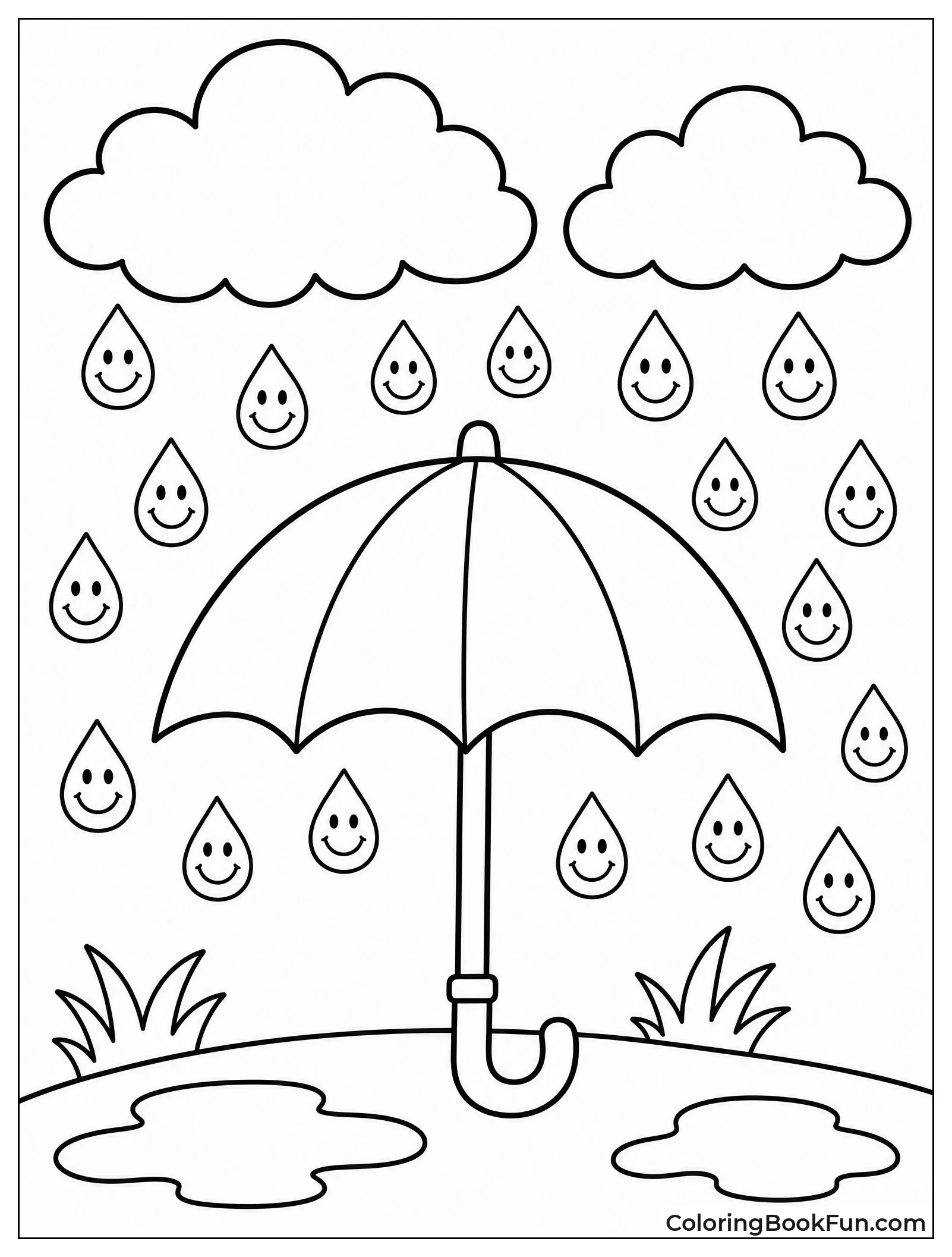 Raindrops Shaped Like Smileys