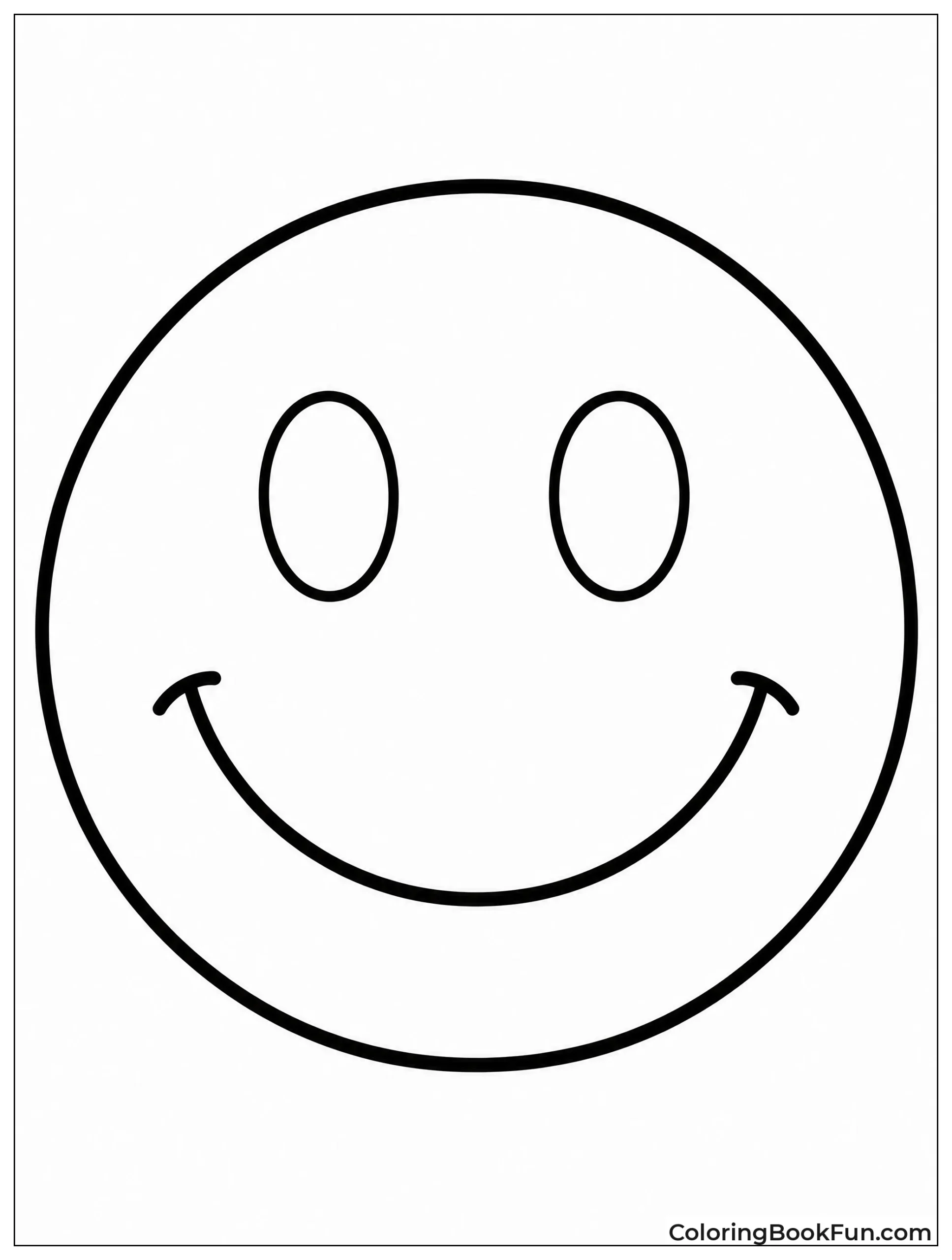 Simple Smiley Face with Eyes