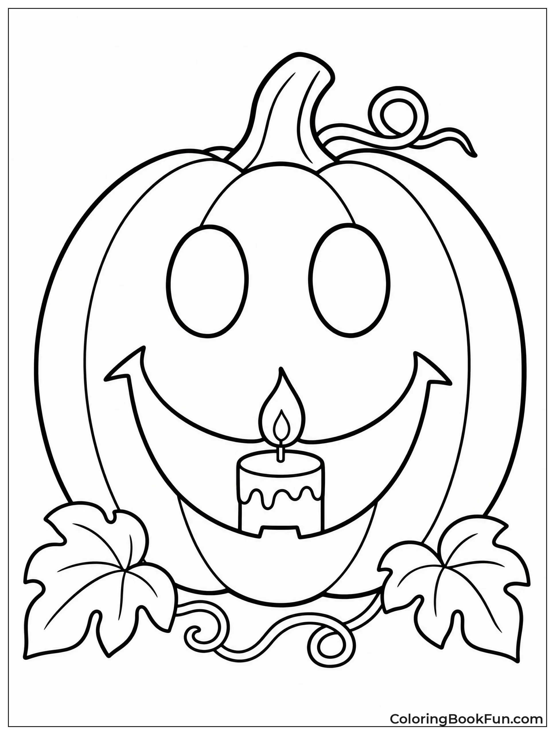 Jack O Lantern Smiley Pumpkin