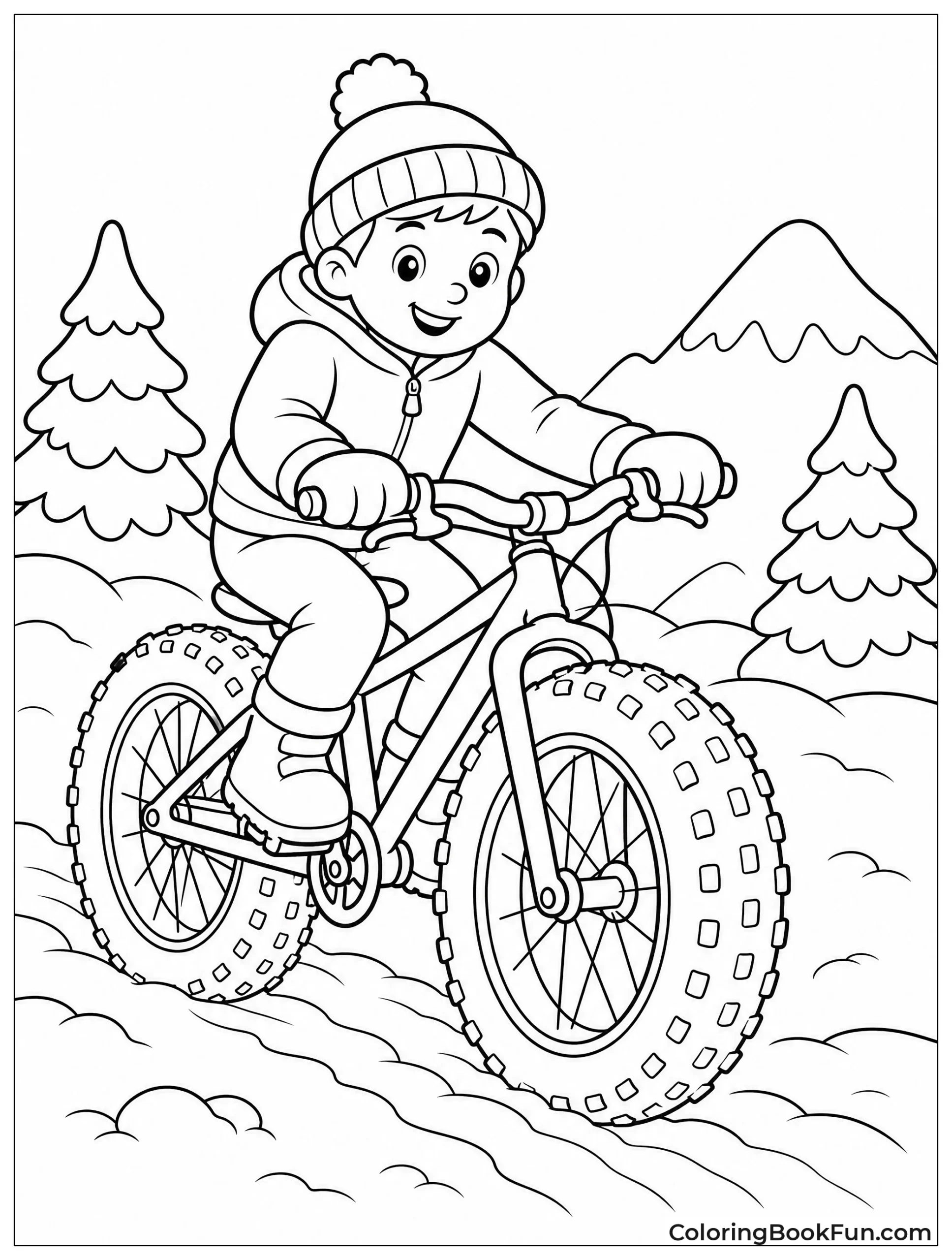 Bike Riding in the Snow