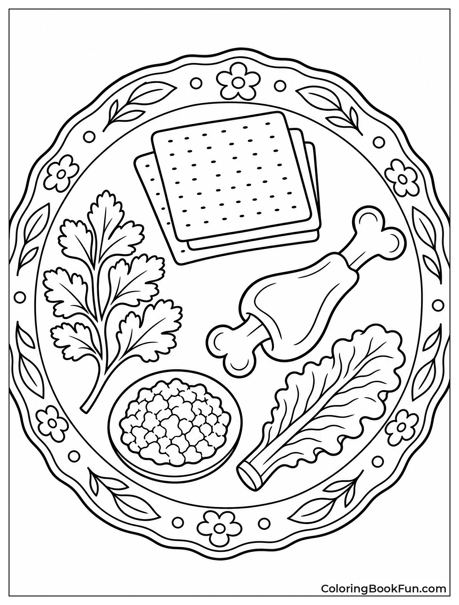 Decorative Passover Seder Plate
