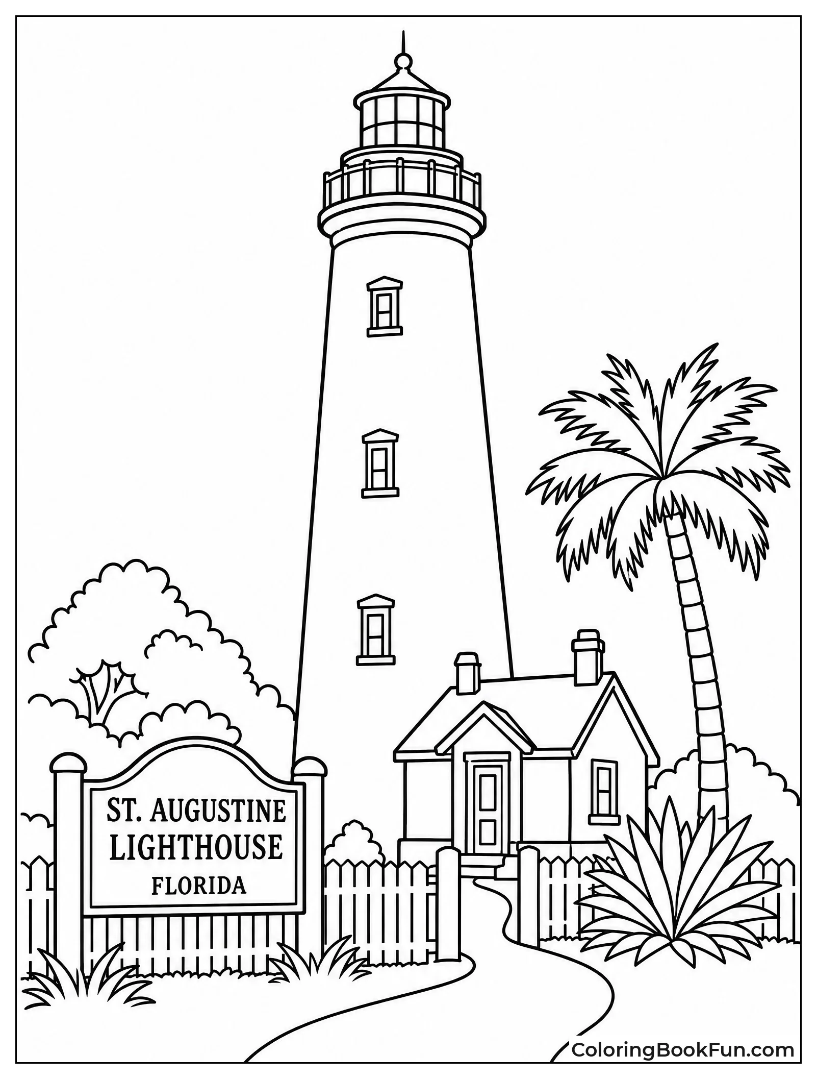 Historic Lighthouse Standing by the Sea