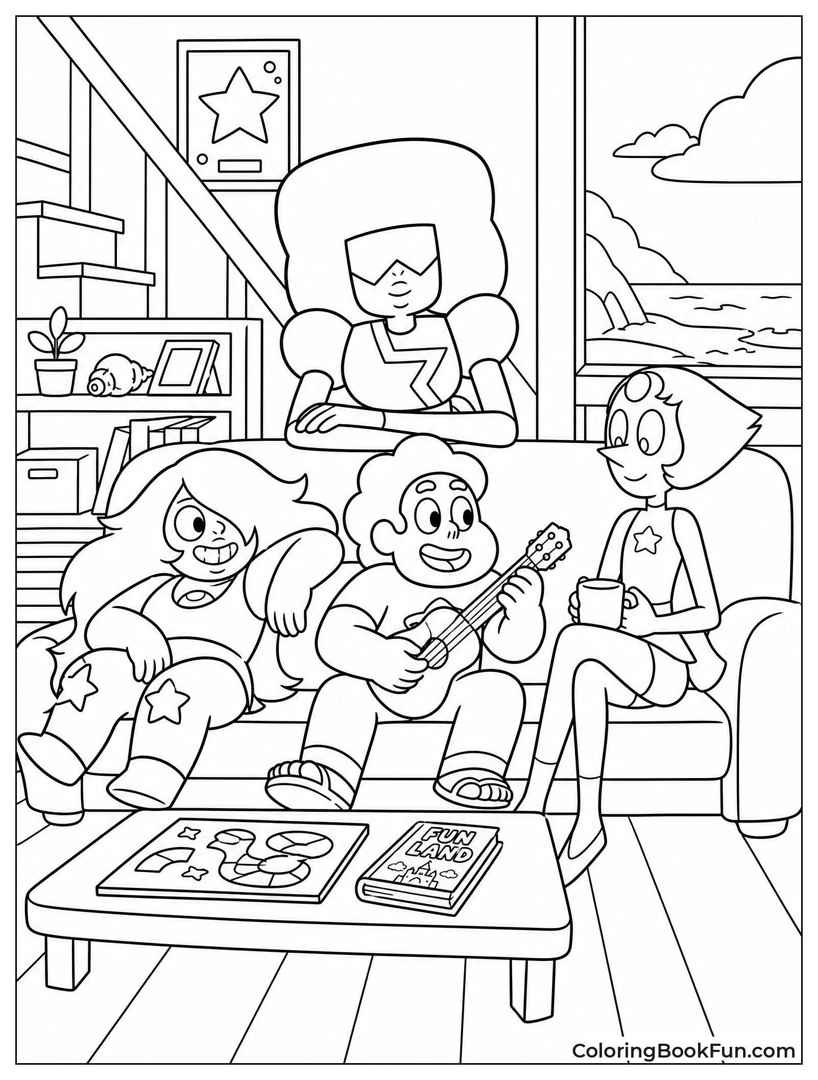 Gems Relaxing in Beach House