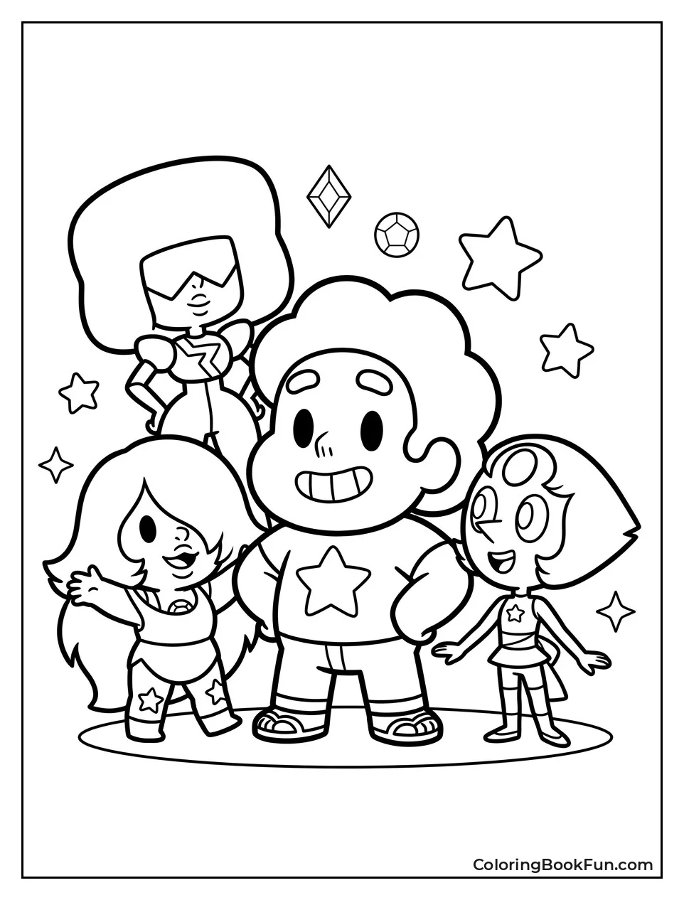 Chibi Gems Smile Together