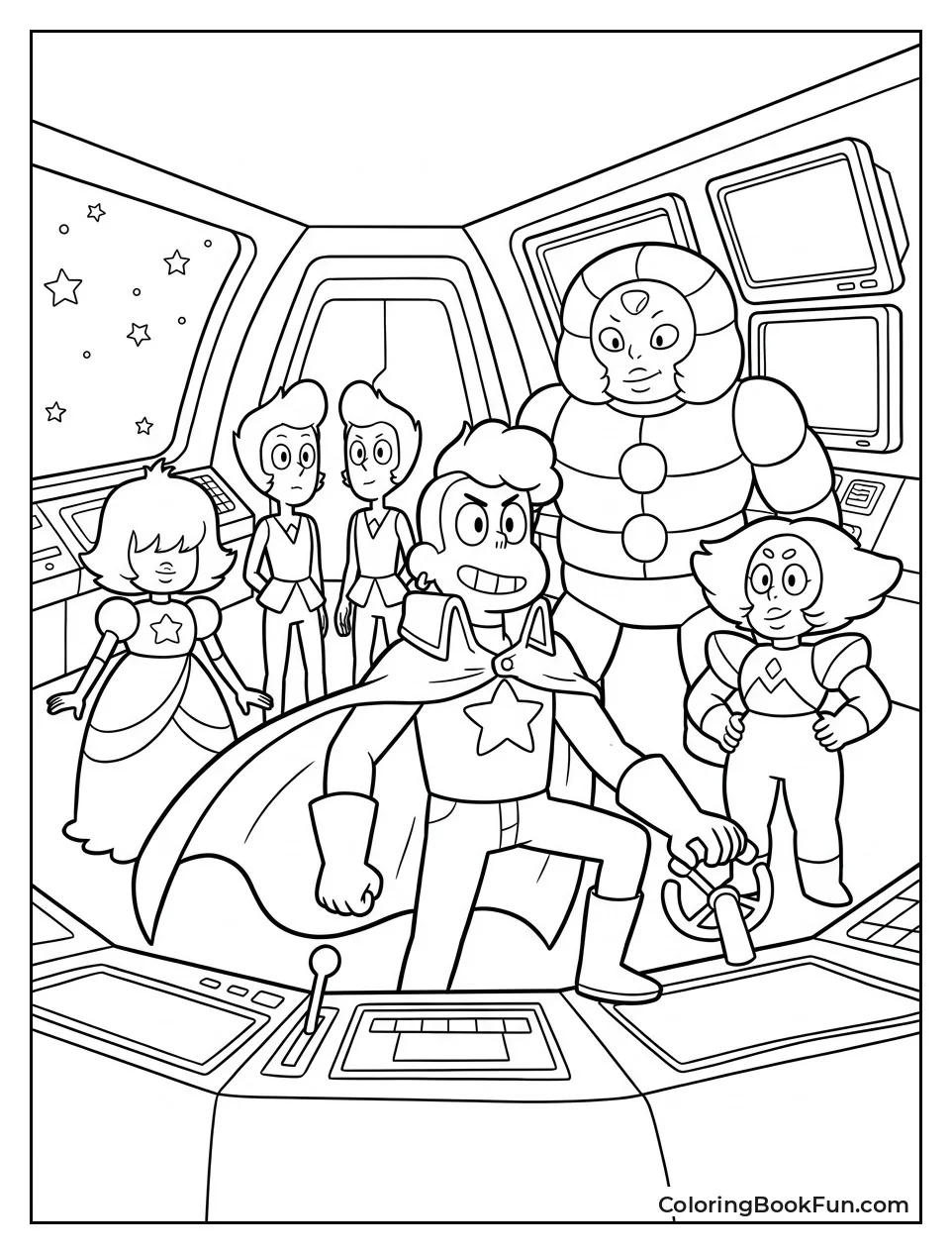 Lars Standing on Spaceship Bridge