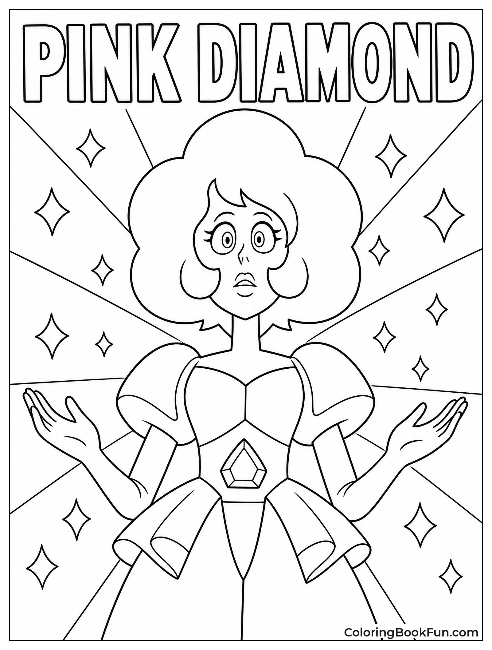 Pink Diamond Standing in Dramatic Pose