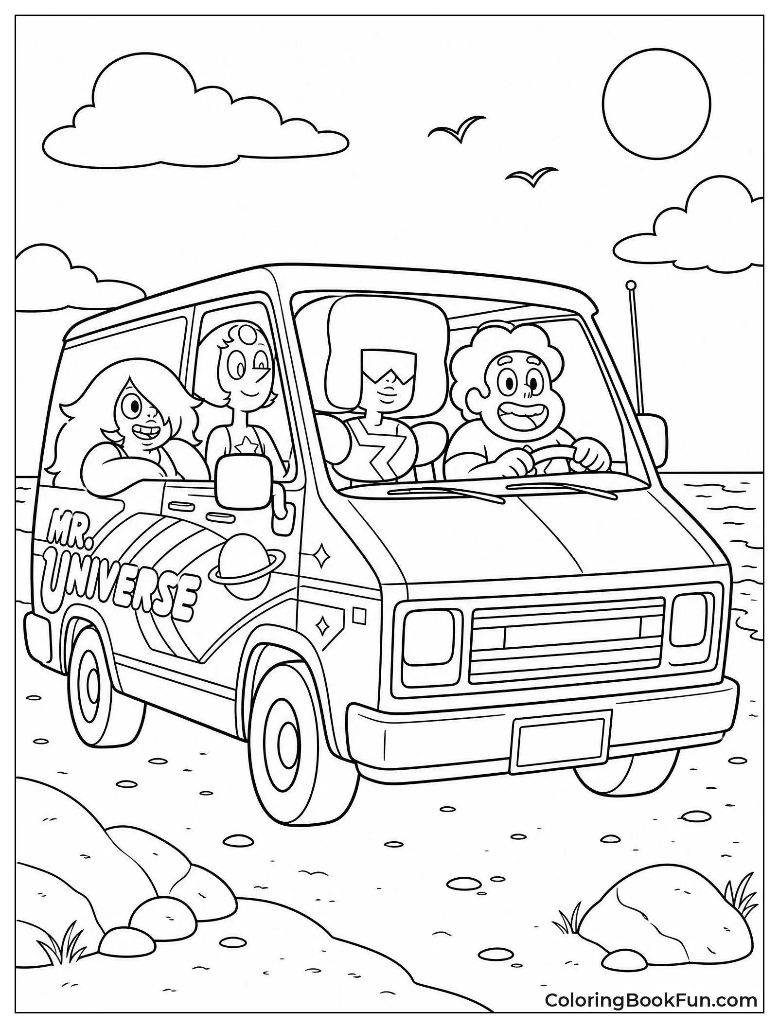 Greg Van Parked on Beach