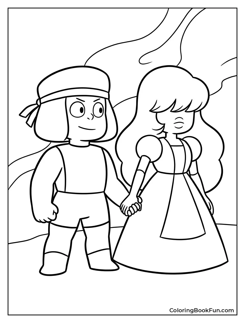 Ruby and Sapphire Hold Hands