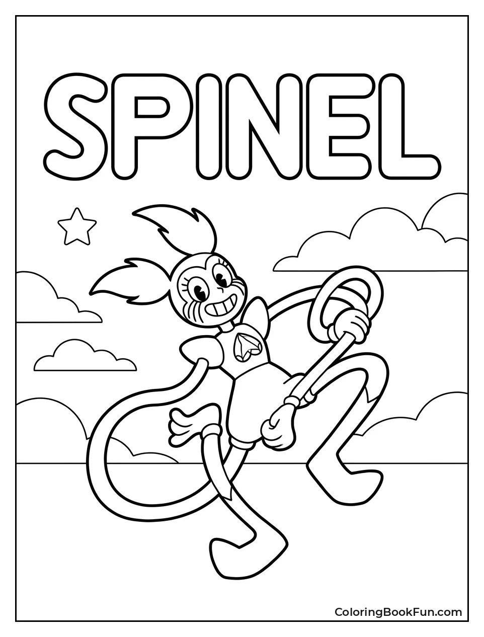Spinel Stretching in Silly Pose