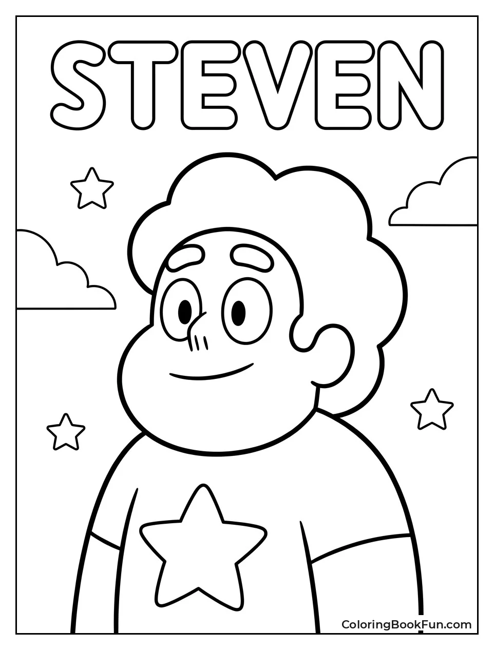 Steven Smiling in Star Shirt