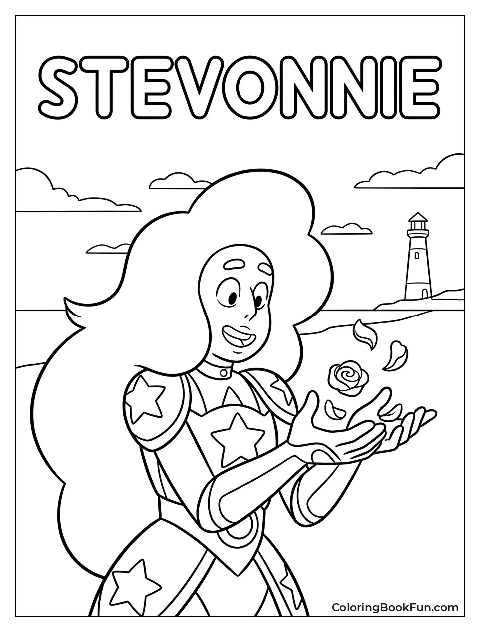 Stevonnie Dancing with Rose Petals